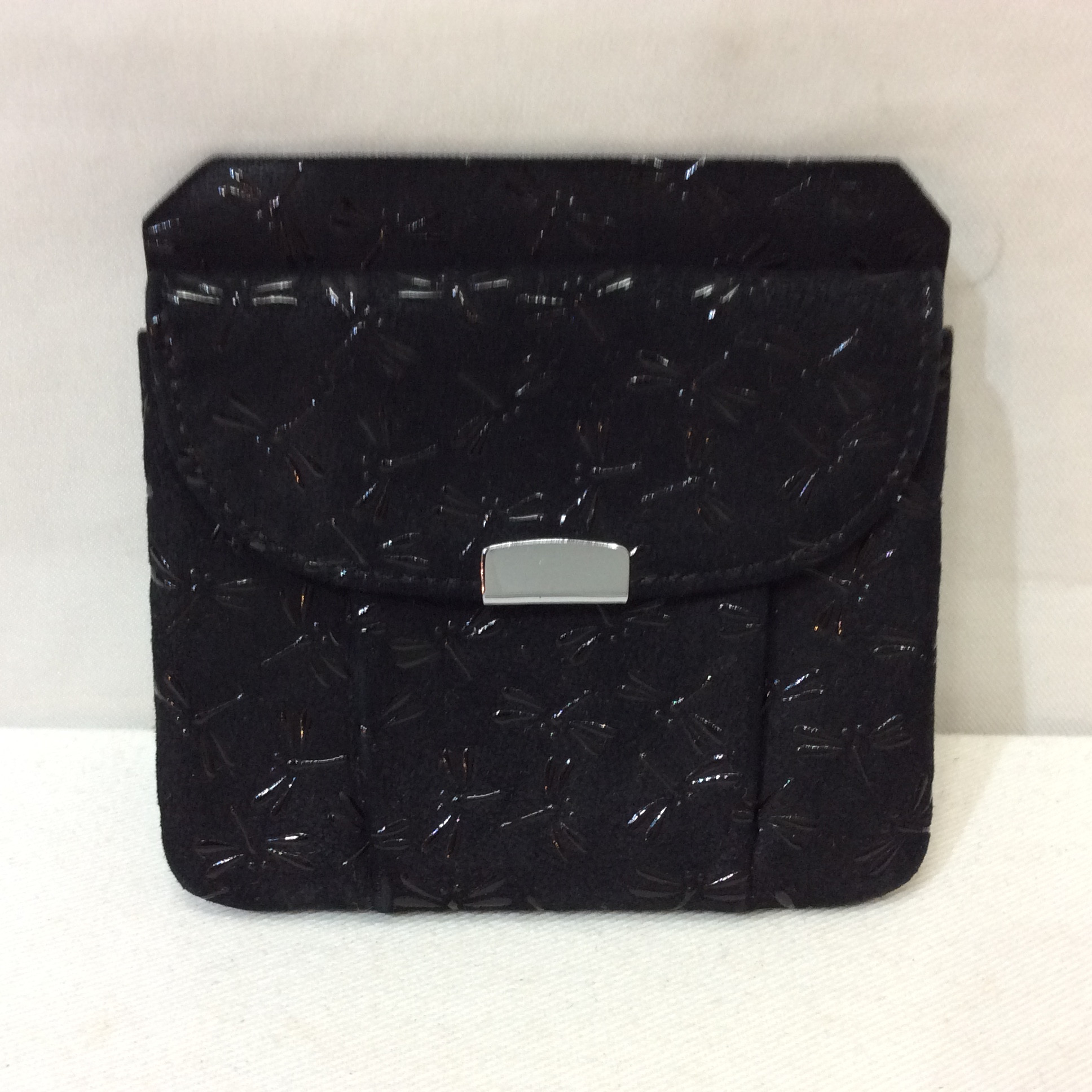 印傳屋 コインケース 小銭入れ ブラック 黒