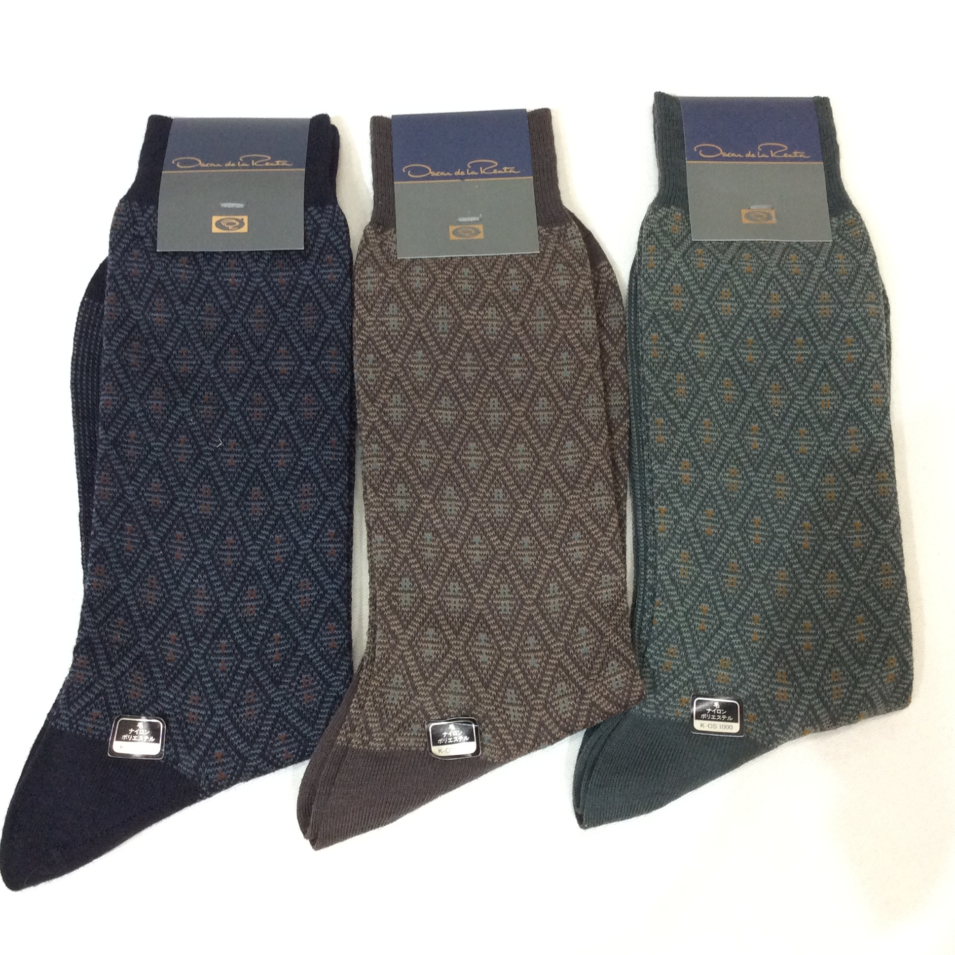 オスカーデラレンタ メンズ ソックス 3足セット 25cm 靴下