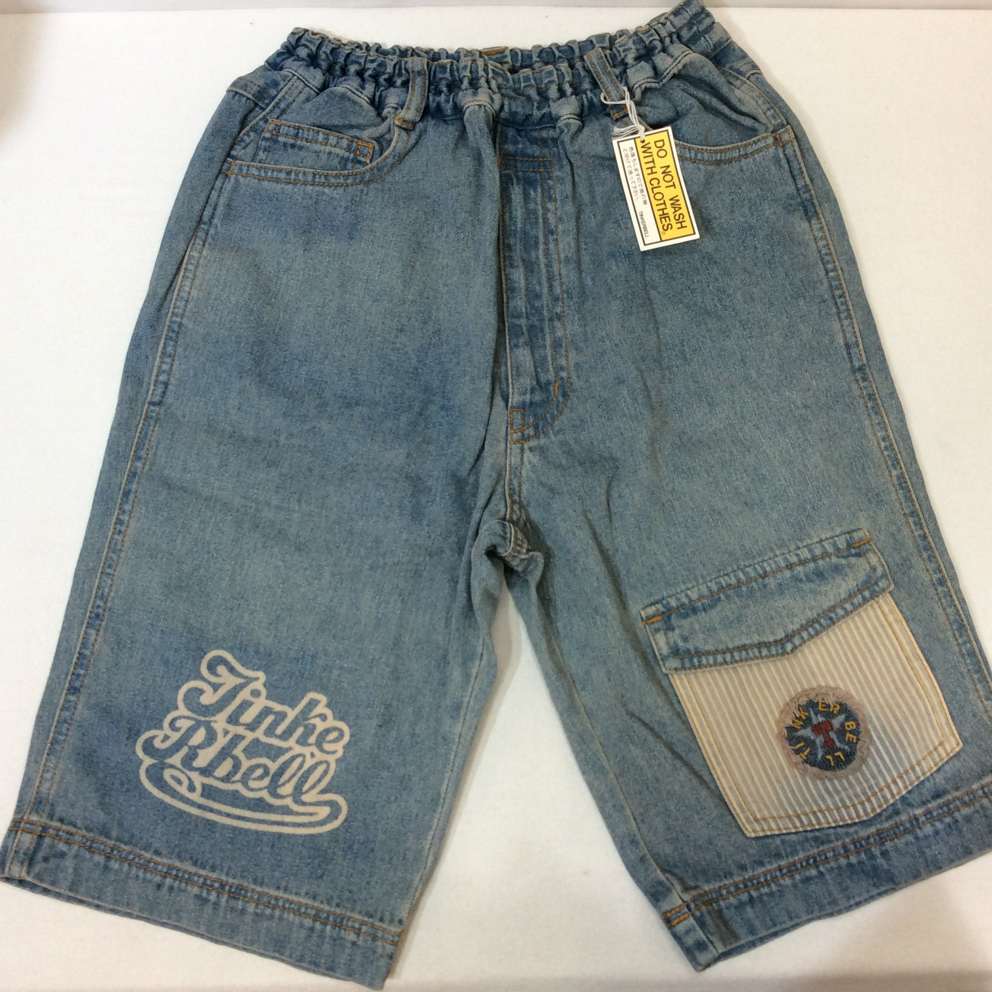 未使用☆TINKERBELL Jr. ティンカーベル ジュニア デニムハーフパンツ 150cm ブルー キッズ 男の子