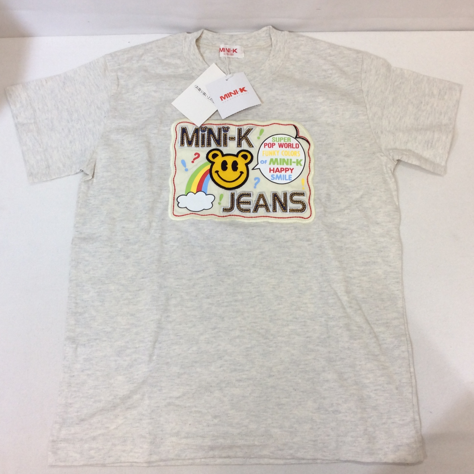未使用☆MINI-K ミニケー Tシャツ 130cm オートミール キッズ 男の子 ミニK