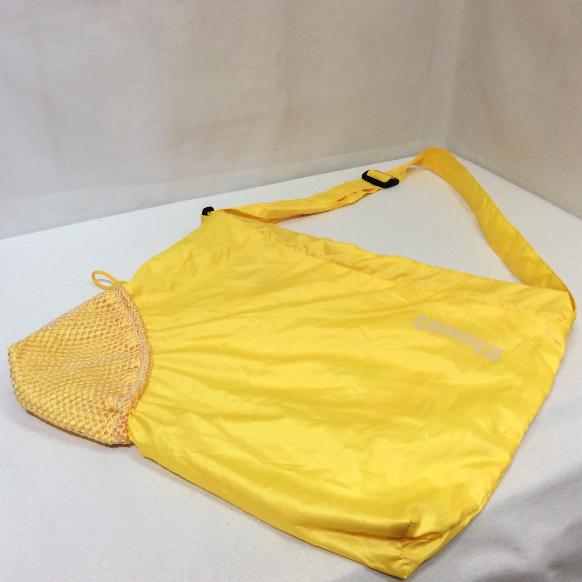カンペール 折りたたみナイロンショルダーバッグ  イエロー