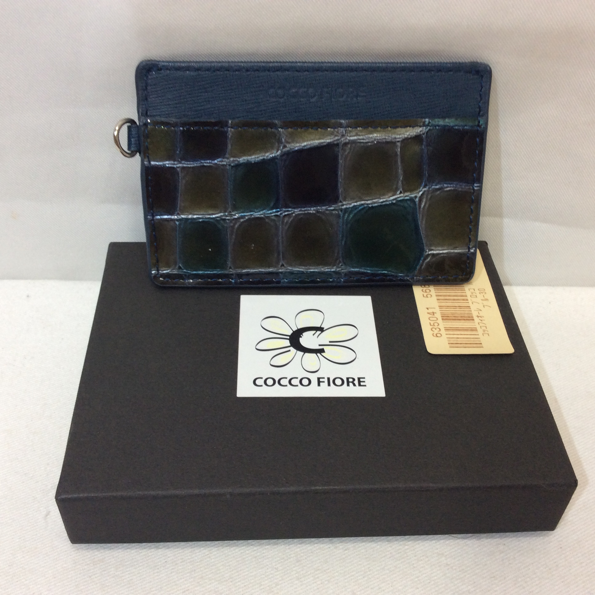 コッコフィオーレ パスケース ブルー