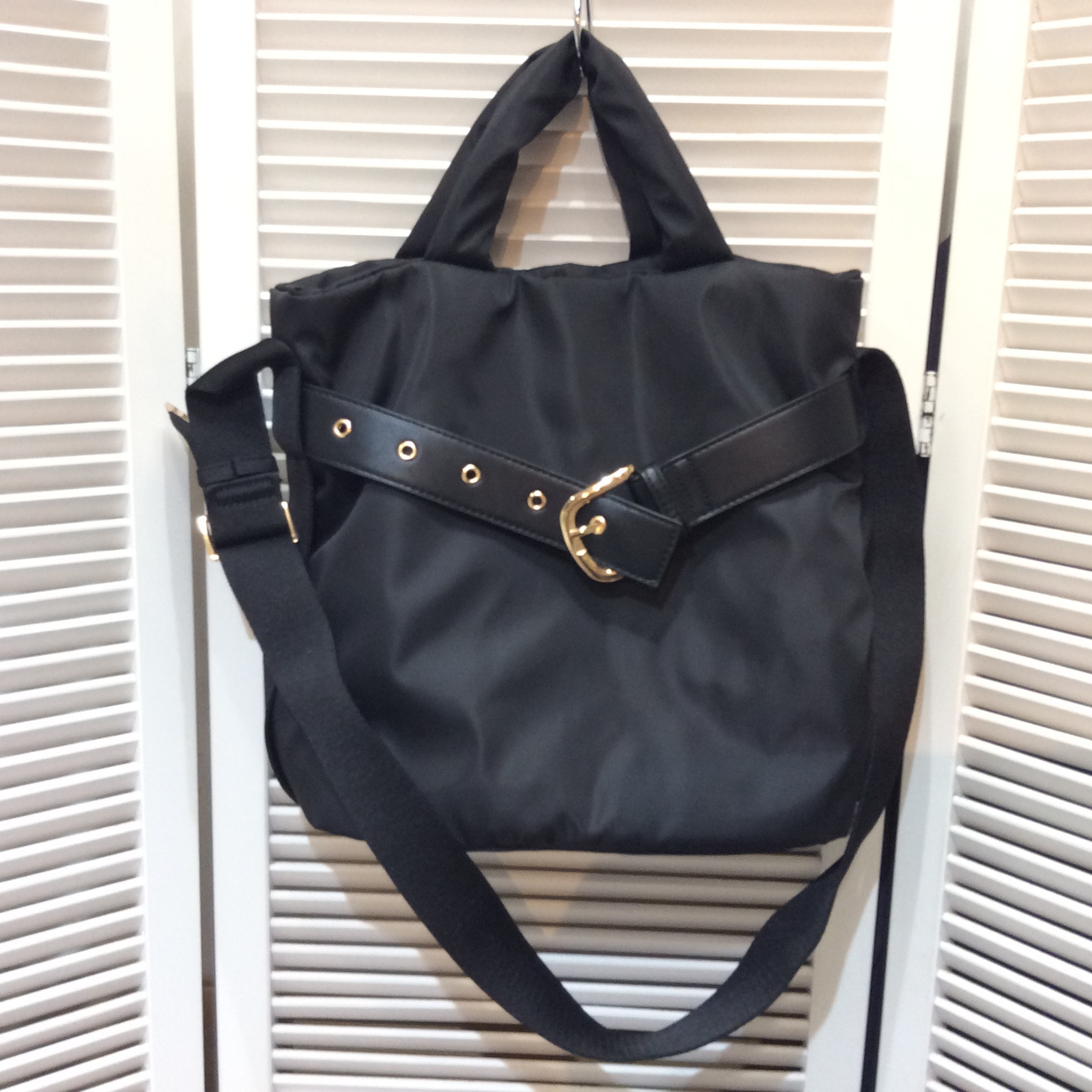 未使用 LE TALON 2WAY 中綿バッグ  黒