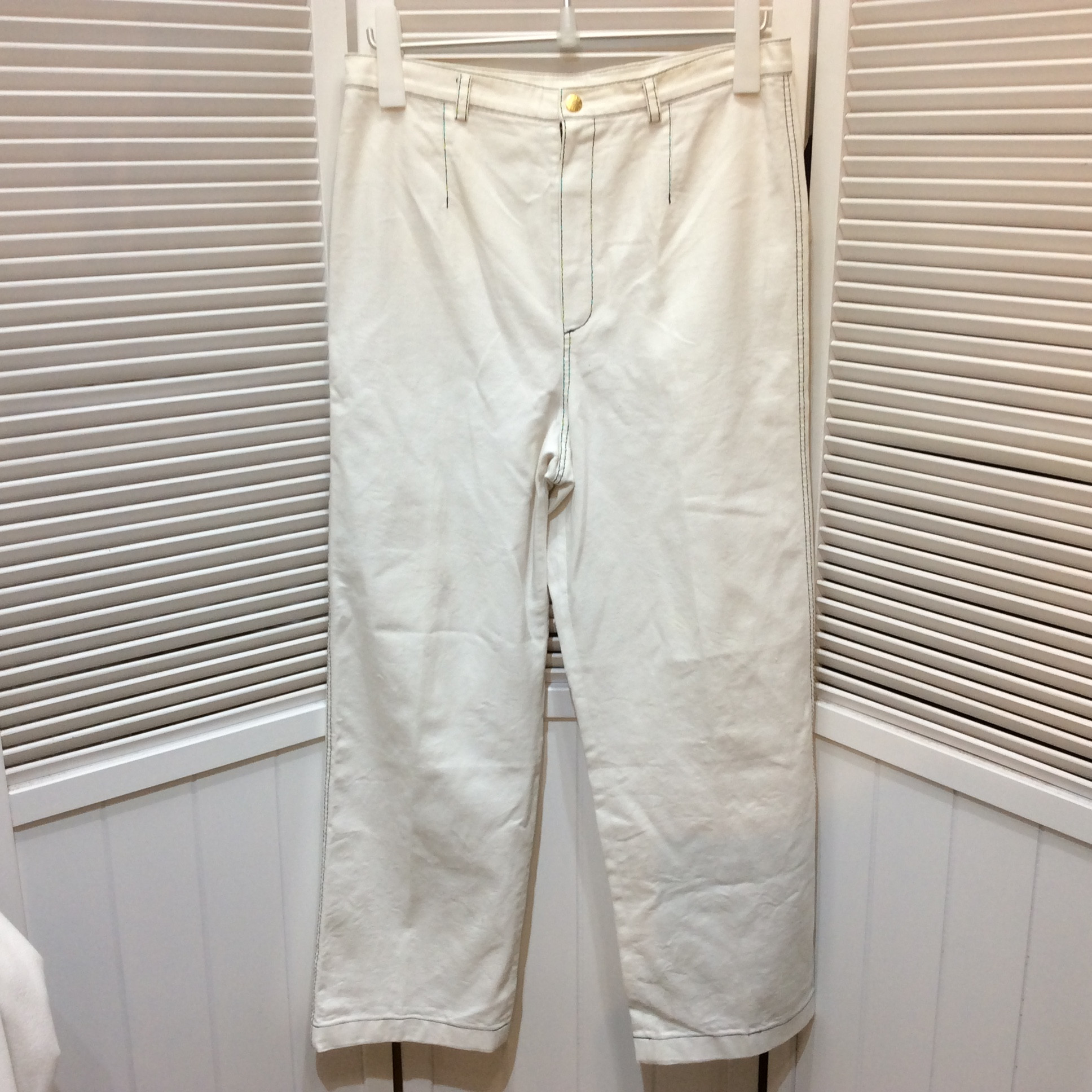 伊太利屋 レディース パンツ 11号 ホワイト