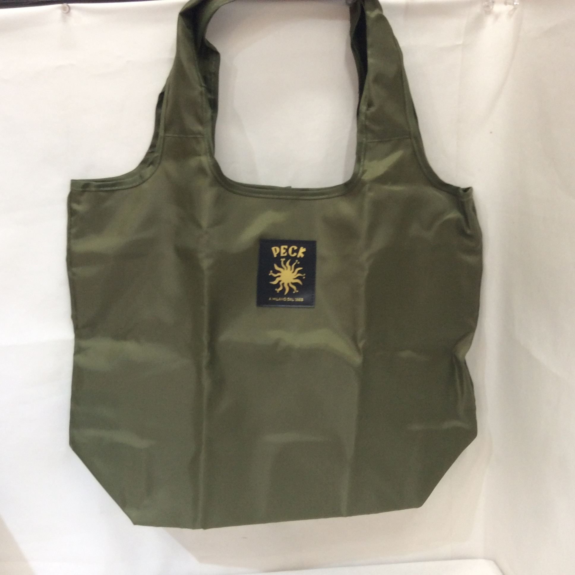 未使用 PECK 折りたたみ保冷バッグ  カーキ
