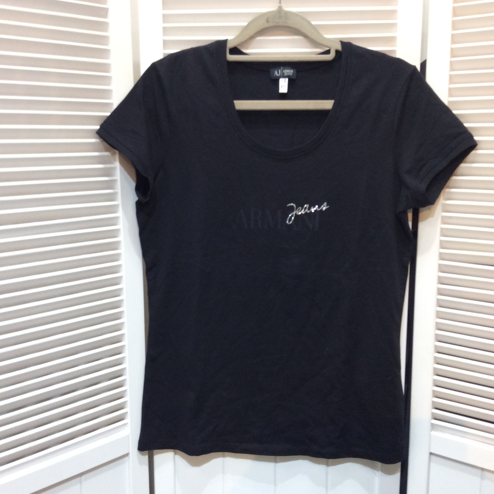 アルマーニジーンズ Tシャツ Lサイズ 黒