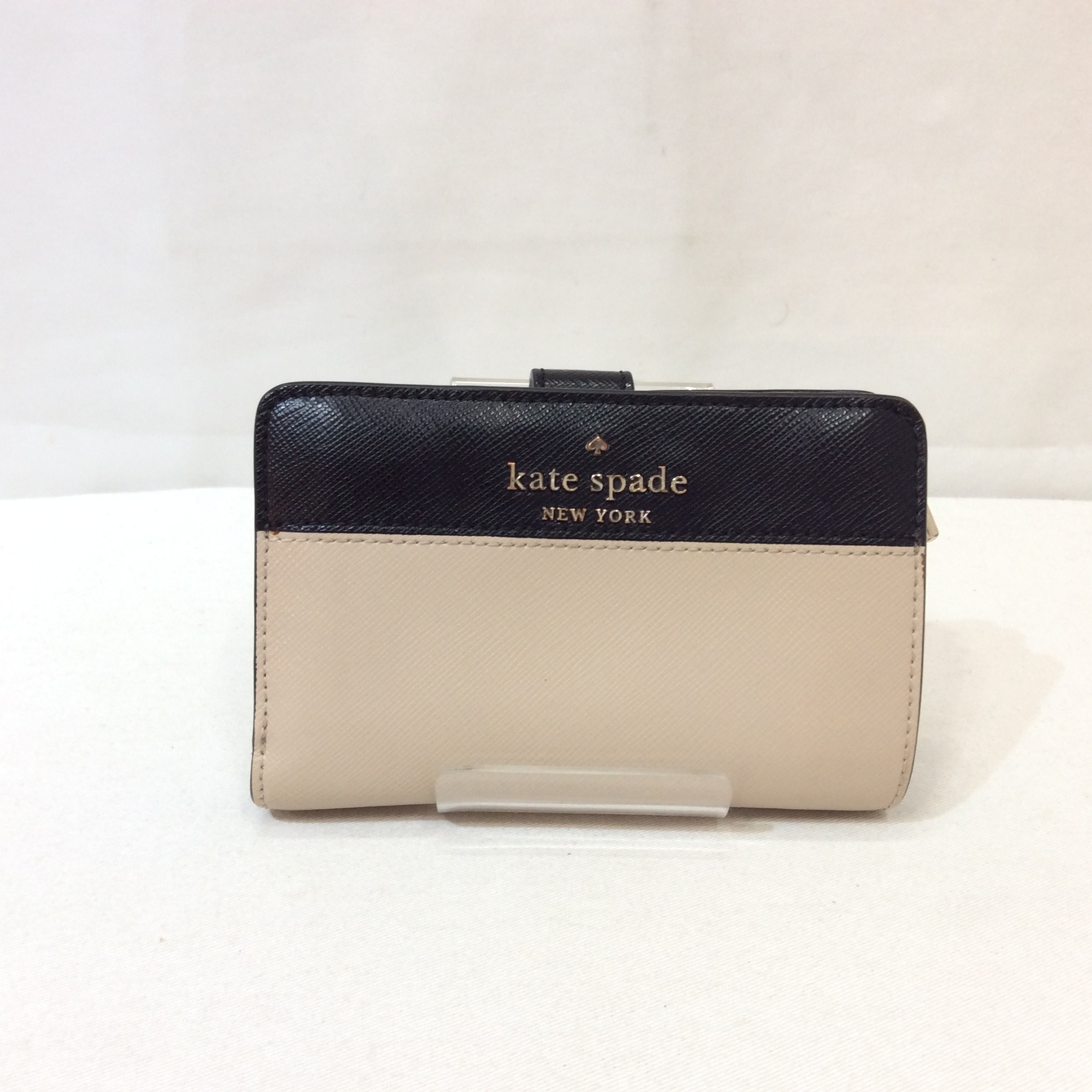 ケイトスペード    2つ折り財布  アイボリー／ブラック