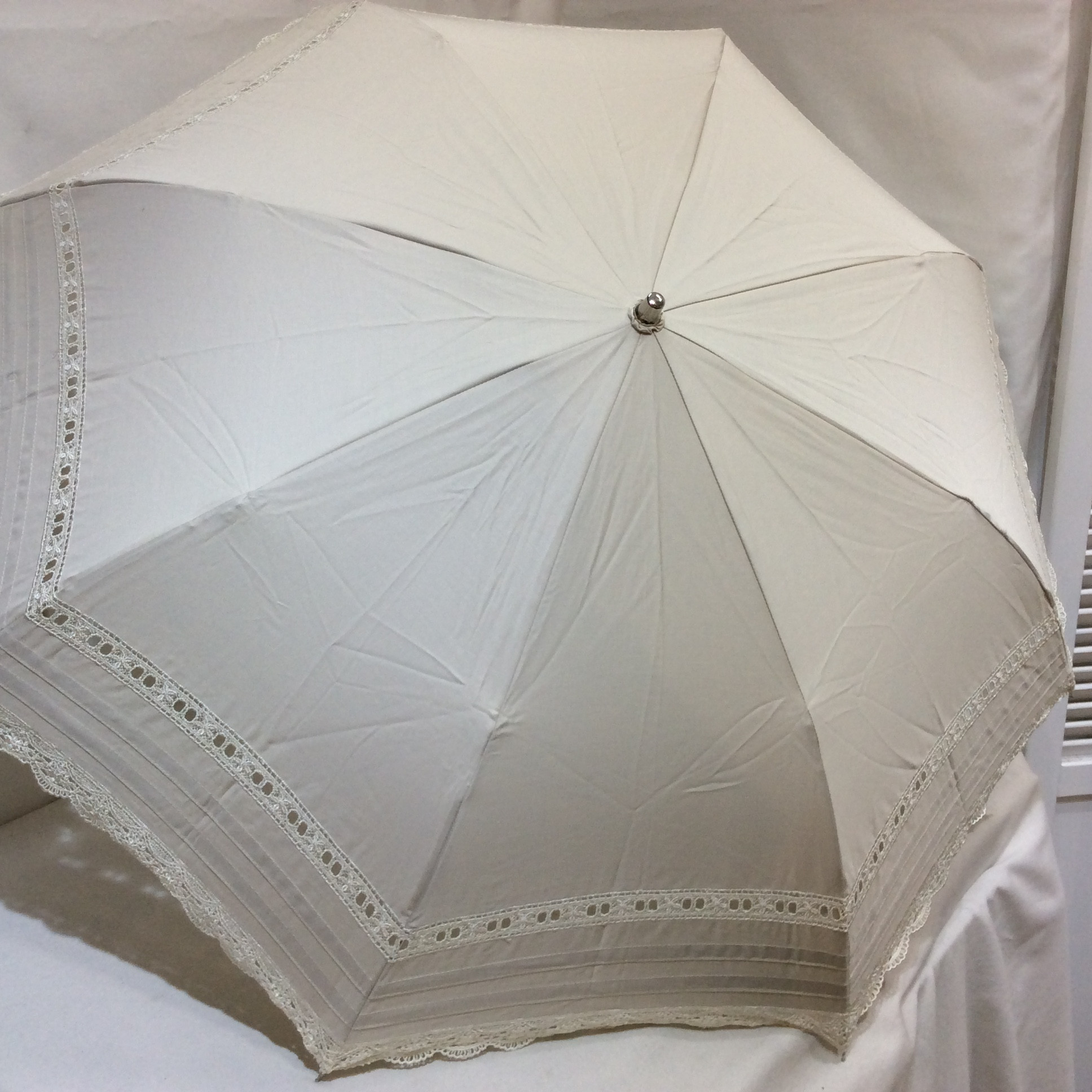 新品☆百貨店商材 折りたたみ日傘 グレー系