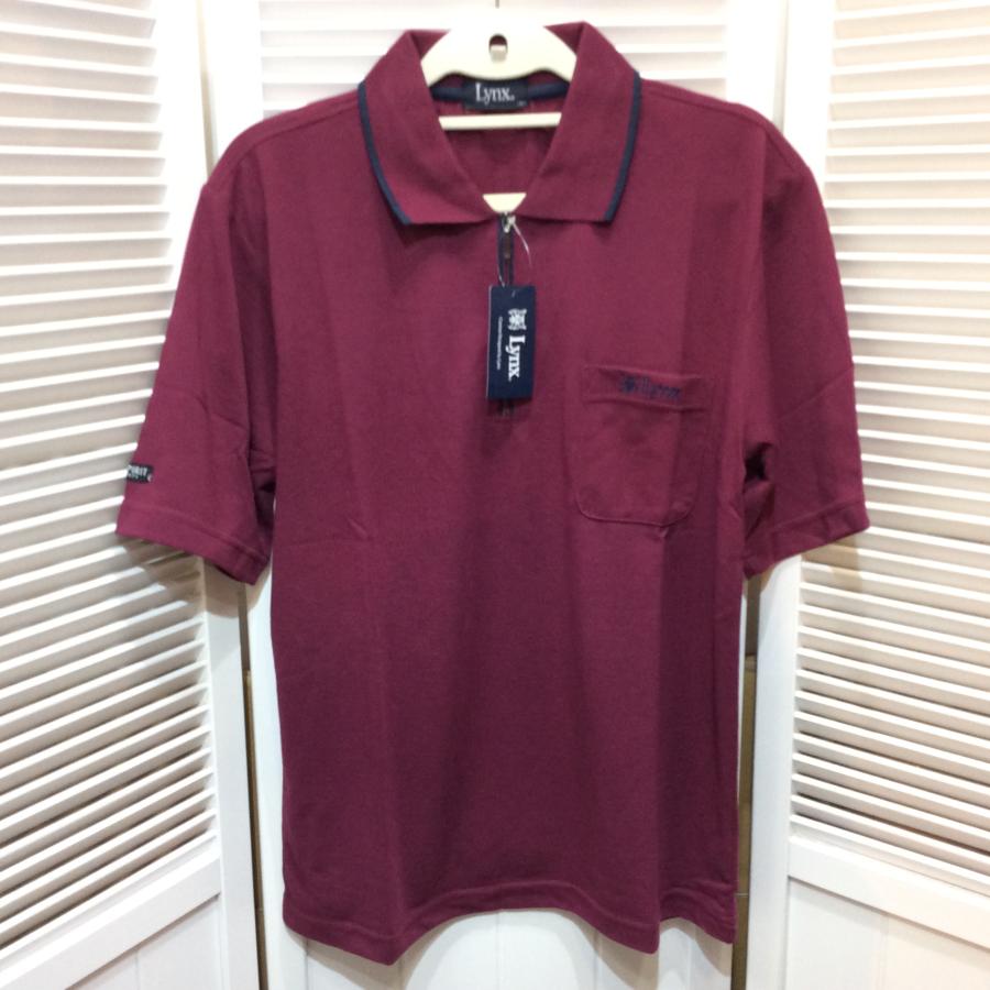 値下げ❗️新品☆Lynx リンクス メンズ 半袖ポロシャツ M パープル