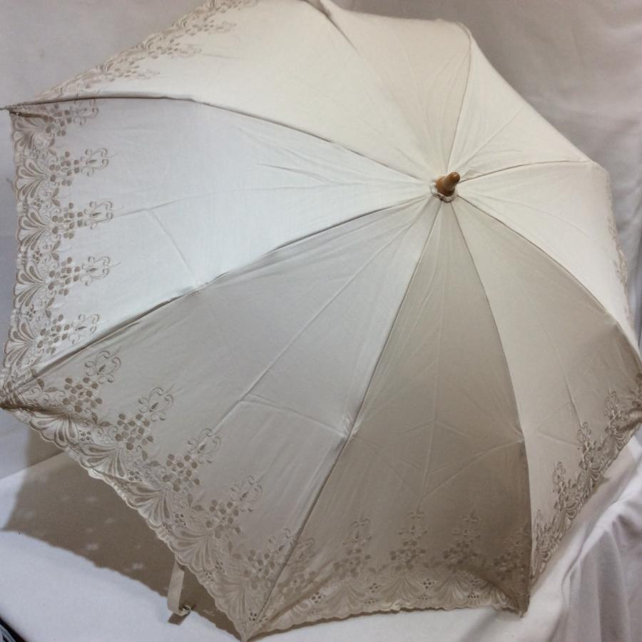 新品☆百貨店商材 折りたたみ日傘 グレージュ系 日本製