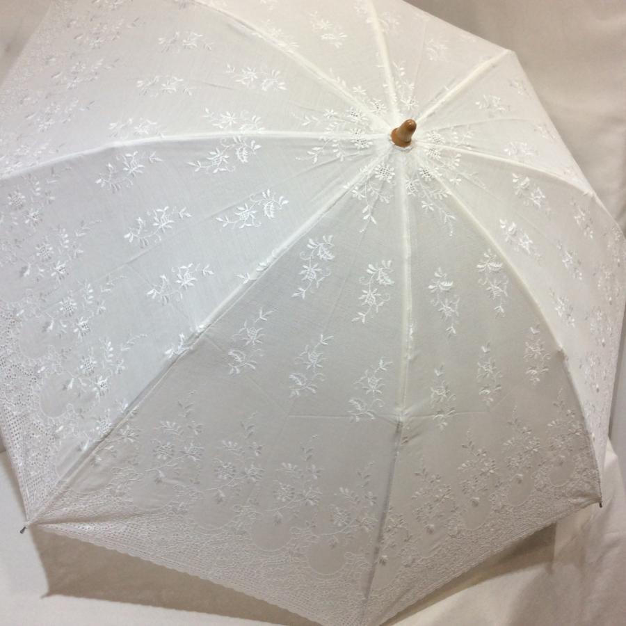 新品☆百貨店商材 折りたたみ日傘 ホワイト 日本製