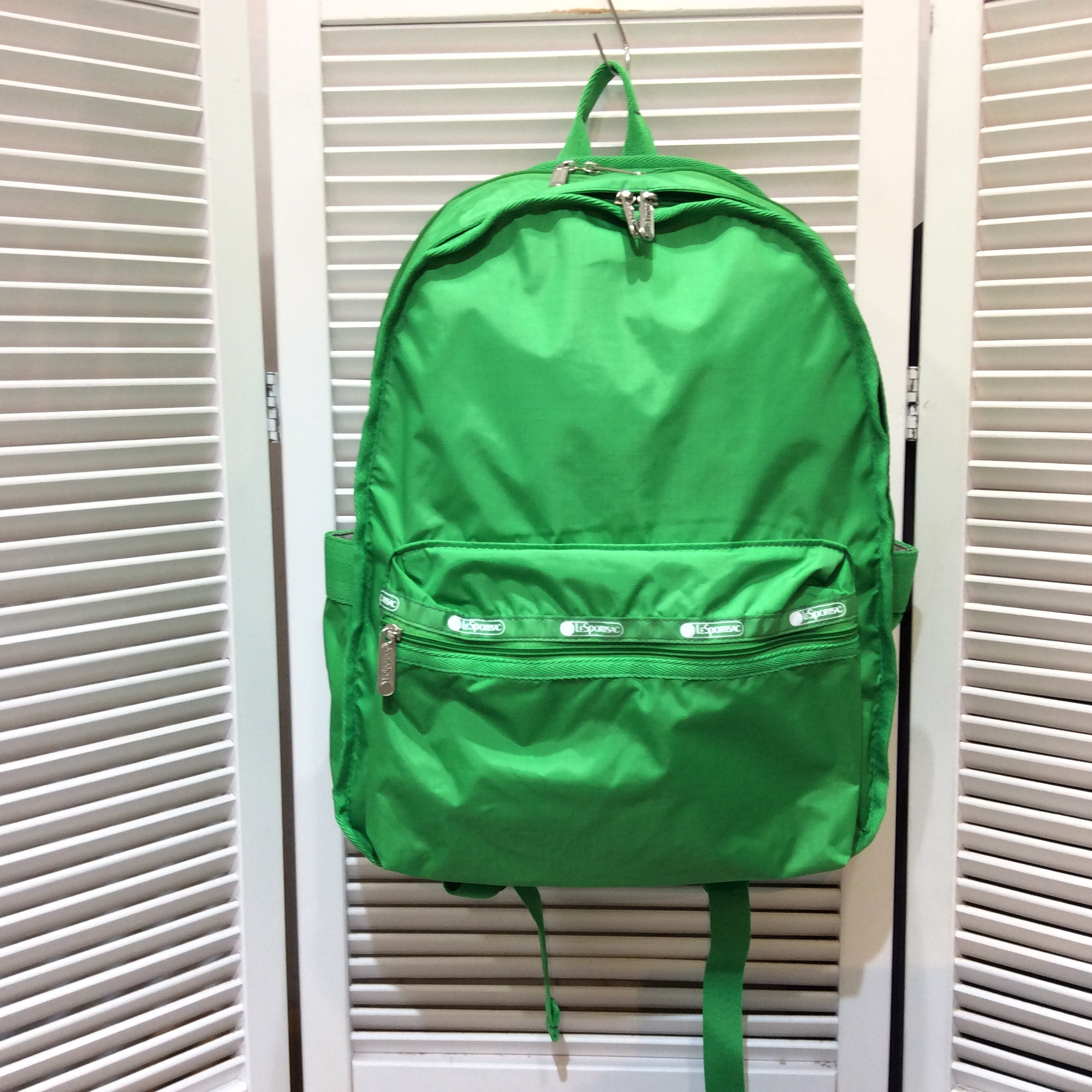 レスポートサック  ナイロンリュック  グリーン 美品
