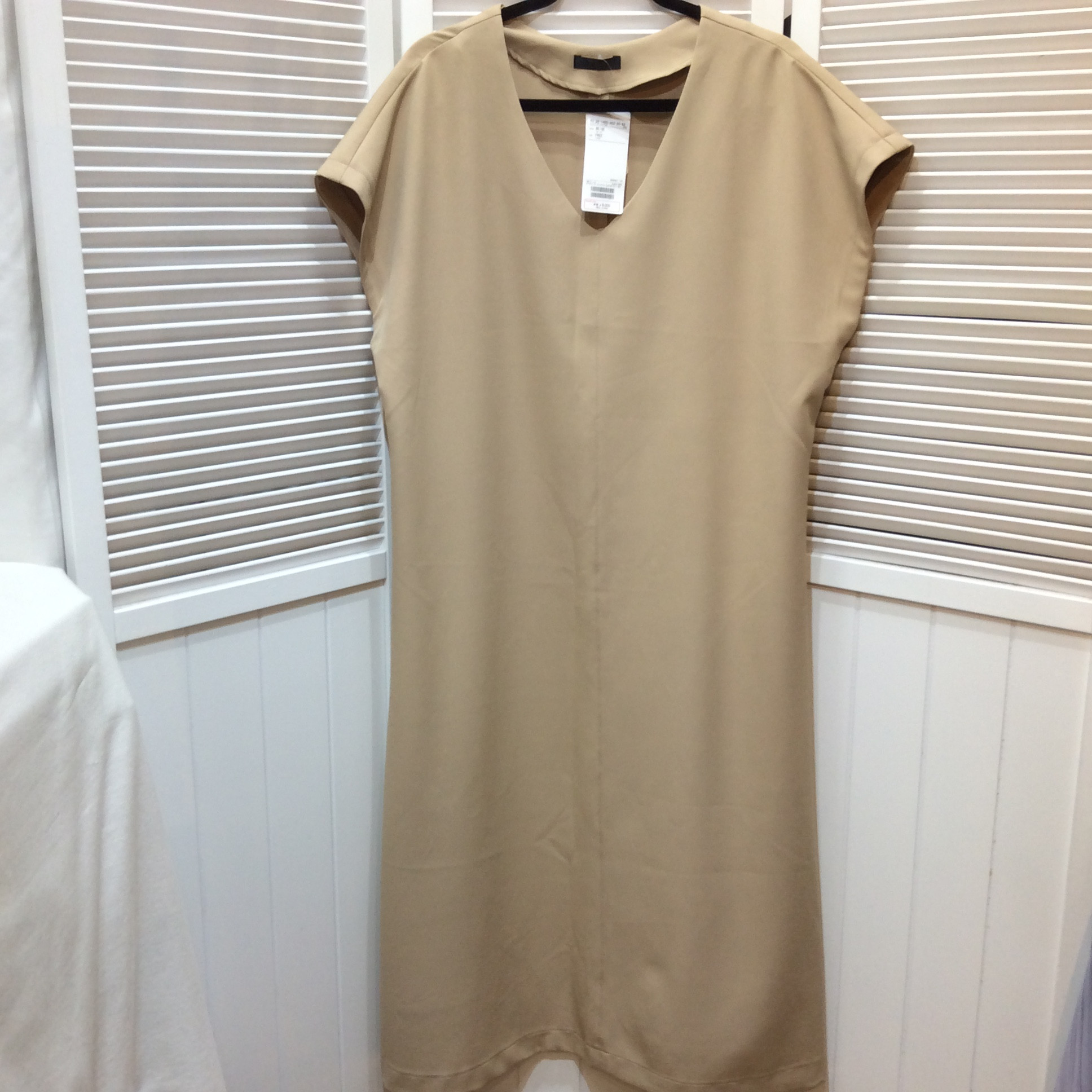 未使用 ビームス ロングワンピース フリーサイズ   ベージュ