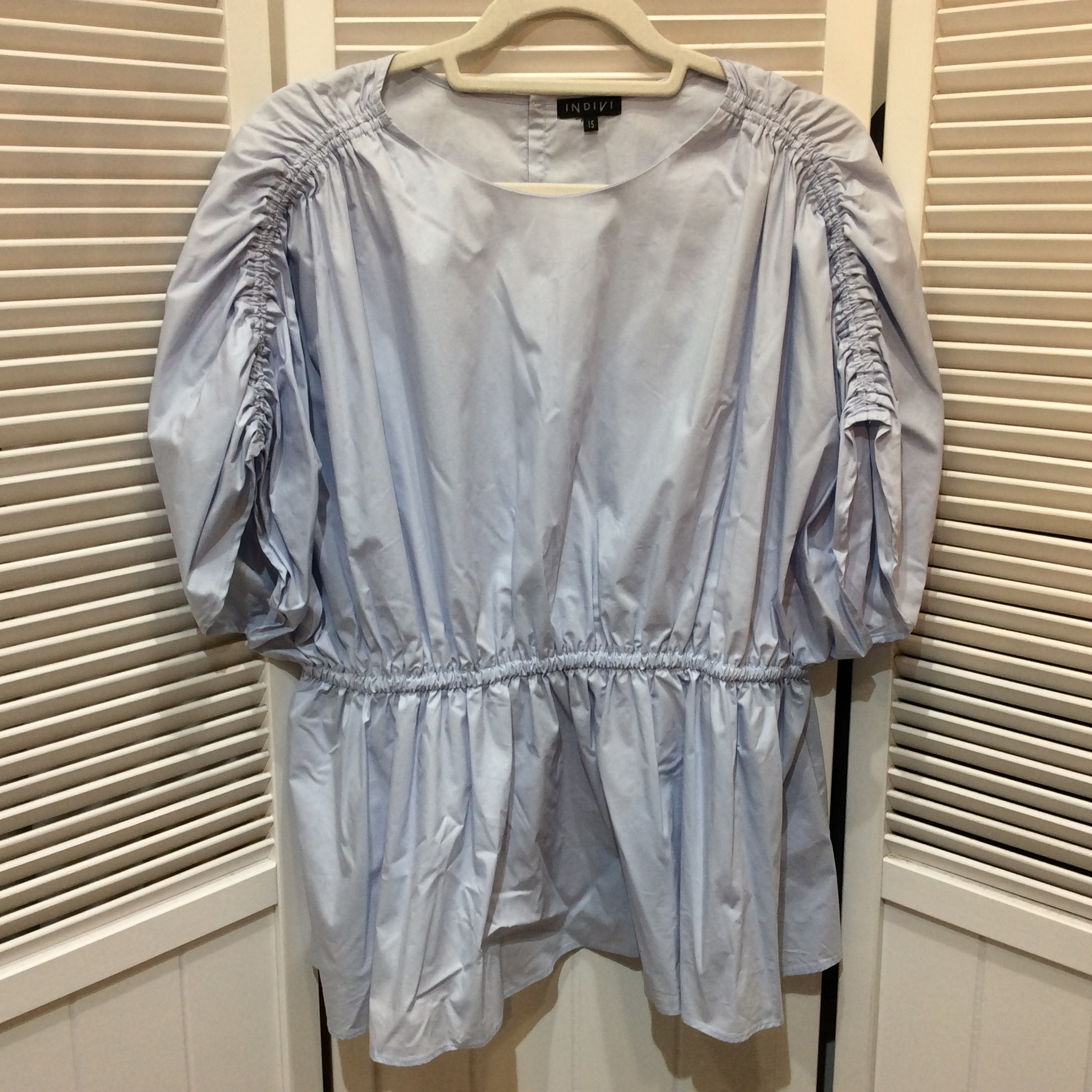 INDIVI インディヴィ レディース プルオーバー 15号 水色