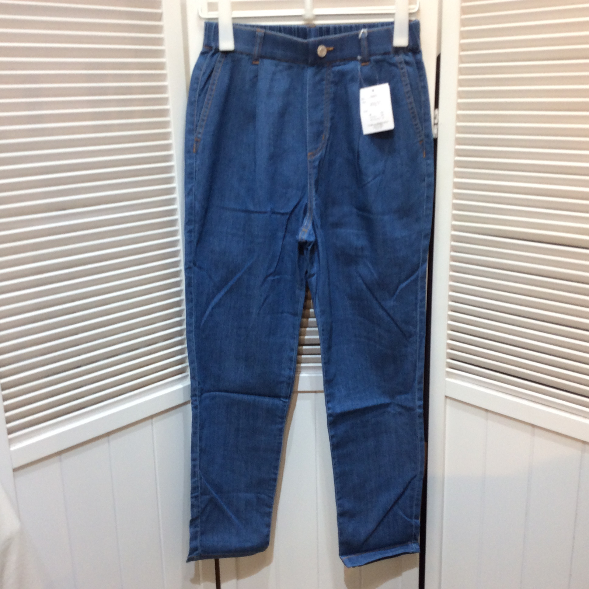 新品☆デニムパンツ M ブルー