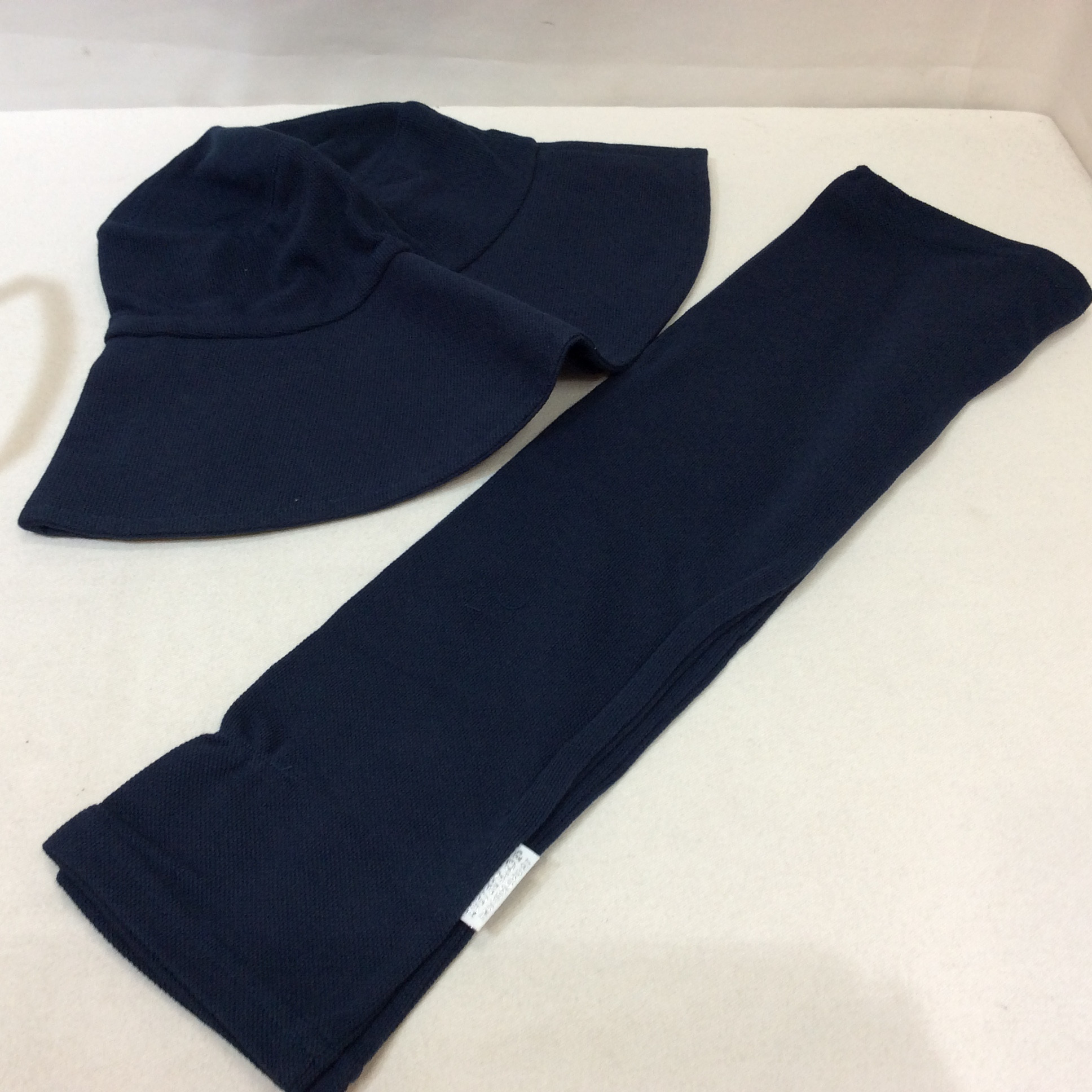 未使用☆ダンロップ レディース 帽子＆アームカバーセット ネイビー