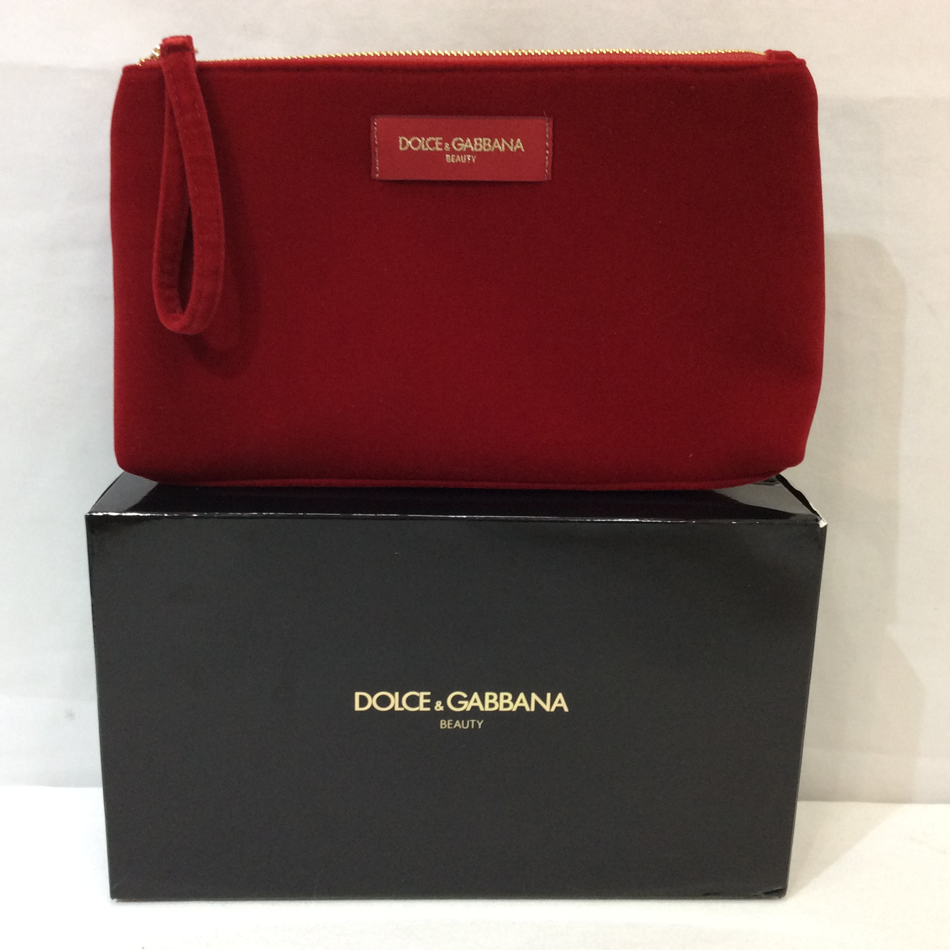 未使用☆ドルチェ＆ガッバーナ ポーチ レッド 箱付き