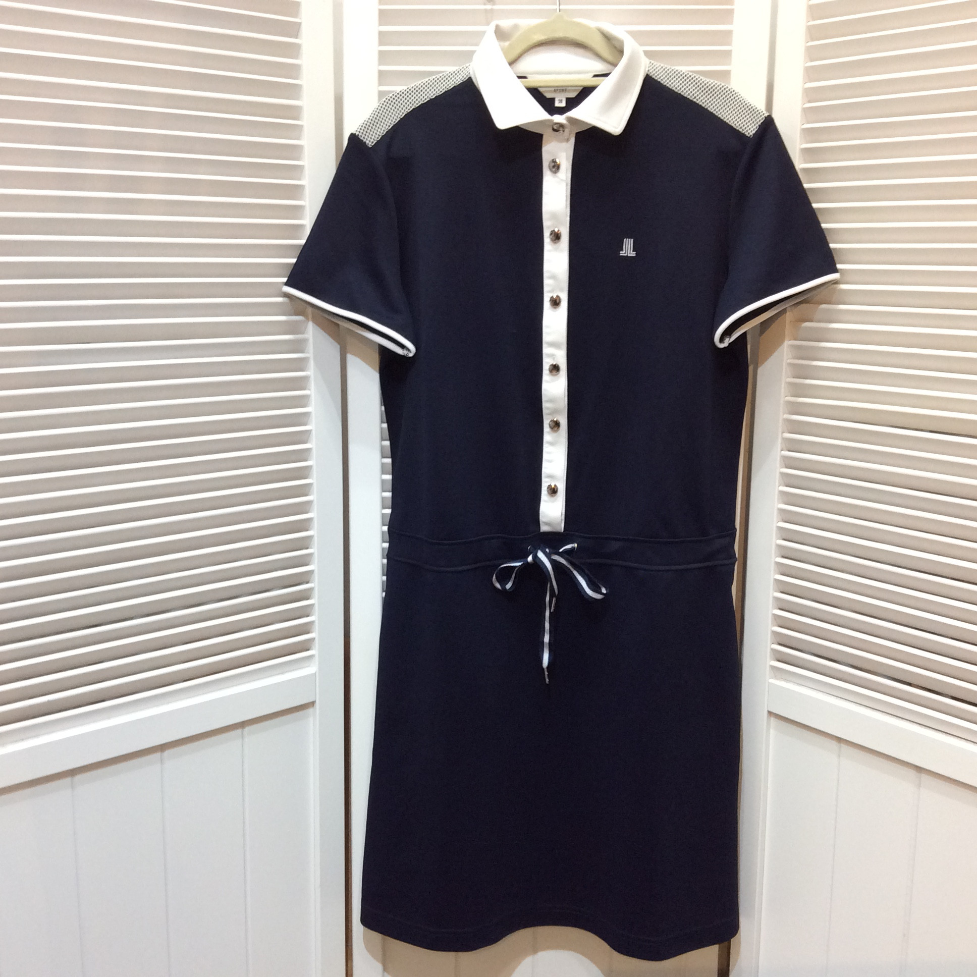 ランバン スポーツ  ゴルフウエア  サイズ38  ネイビー  美品