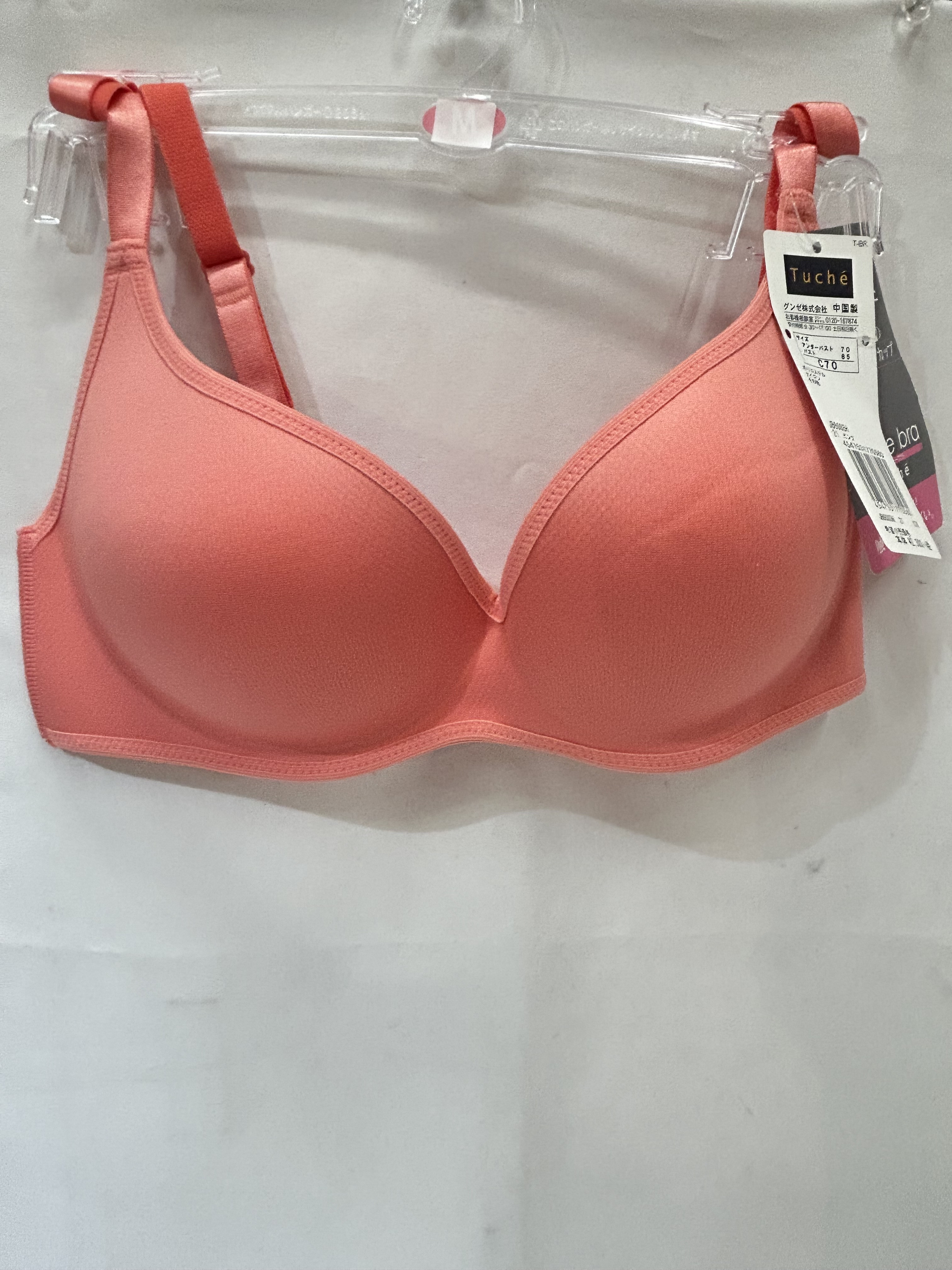 未使用 Teche’ グンゼ ブラジャー C70 オレンジ