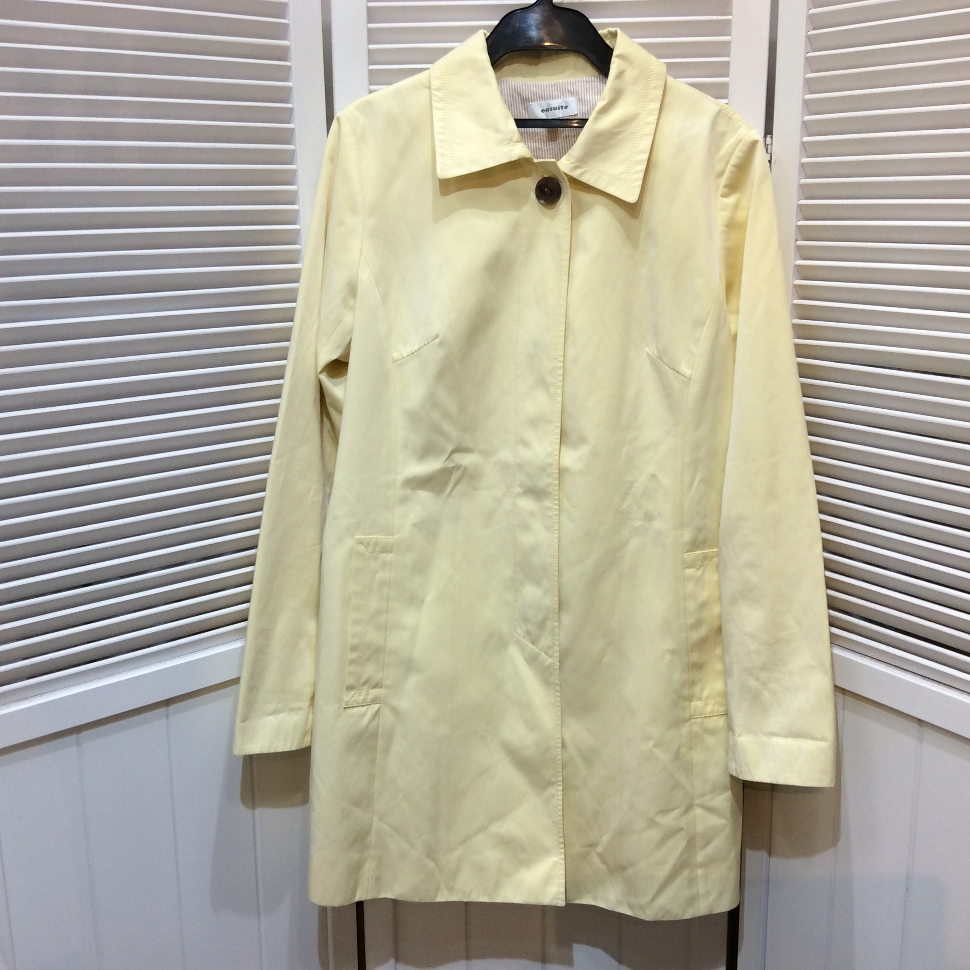 レナウン／ensuite コート サイズ2   イエロー  美品