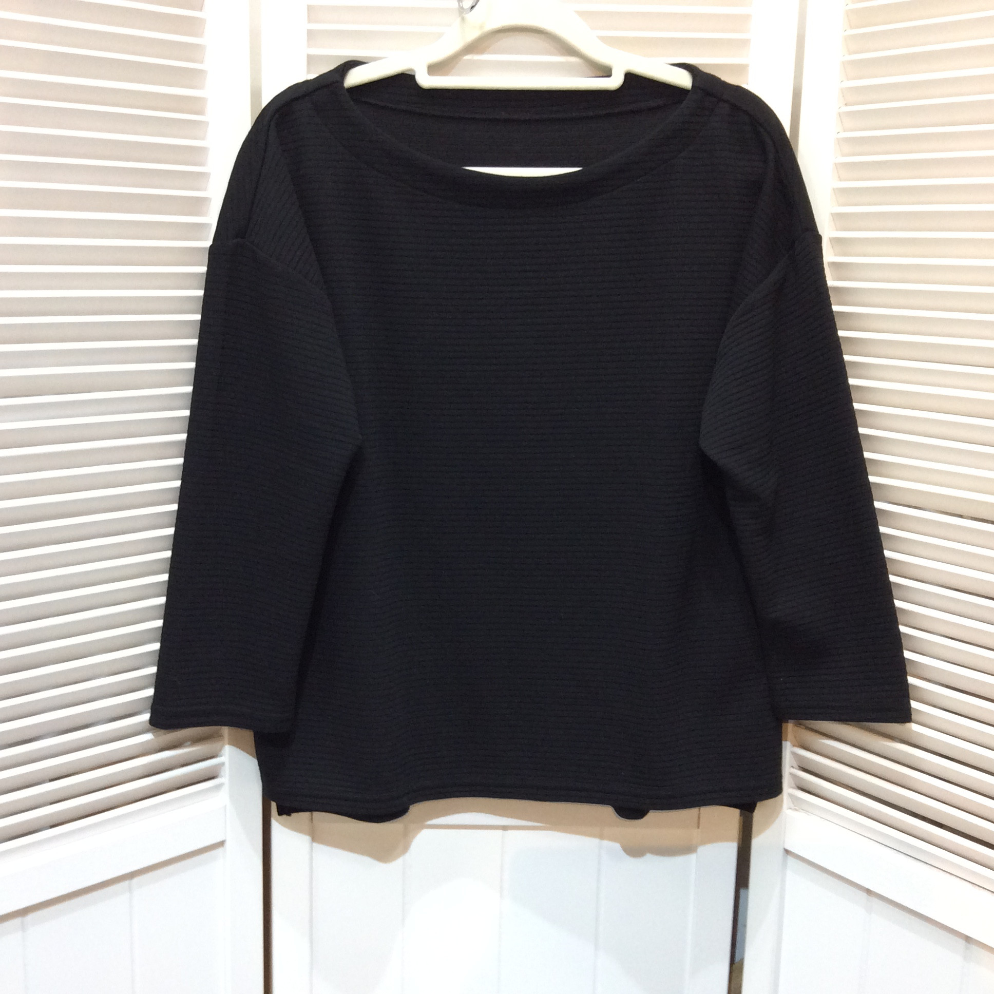 ロートレアモン カットソー サイズ40   ブラック  秋物