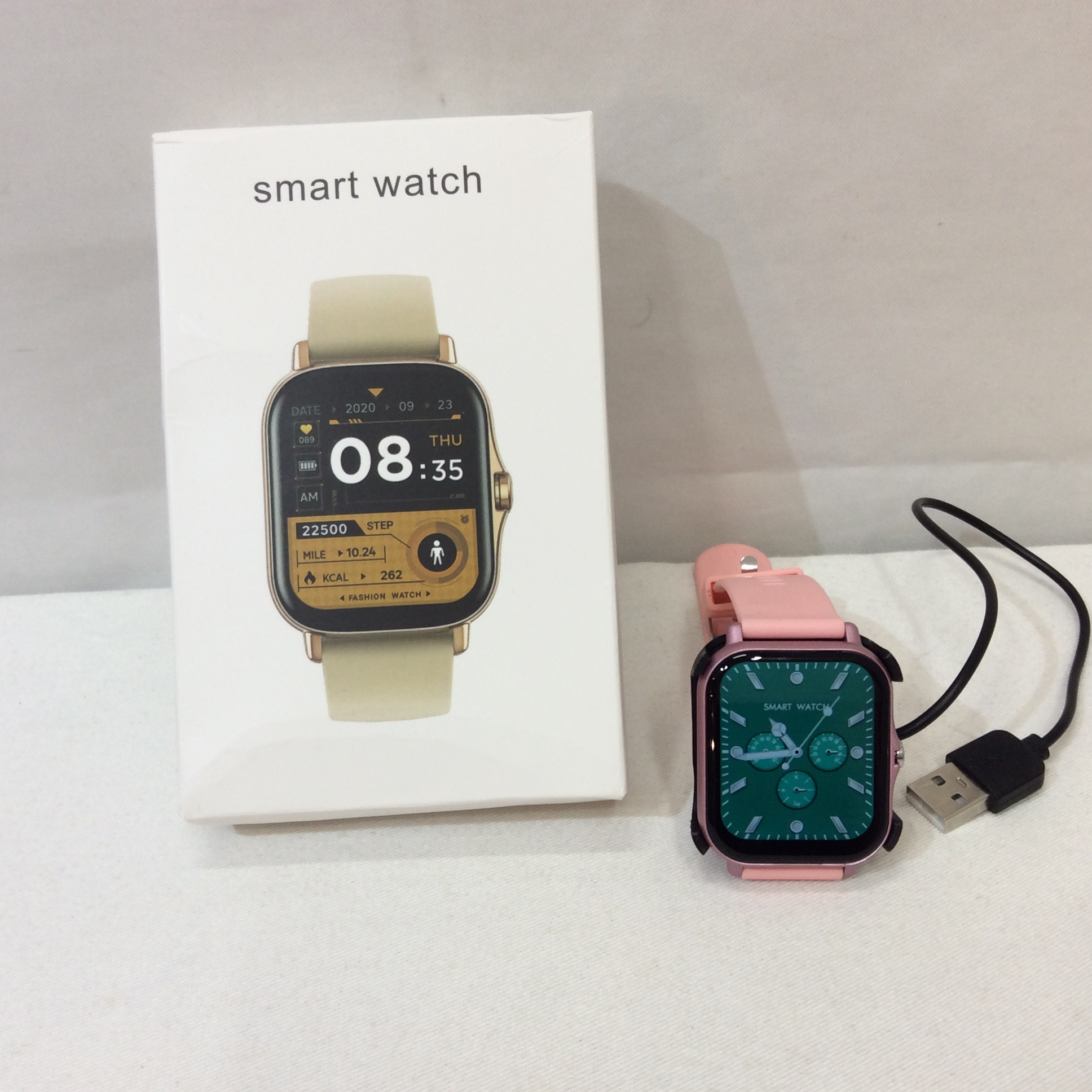 未使用 スマートウォッチ  ピンク