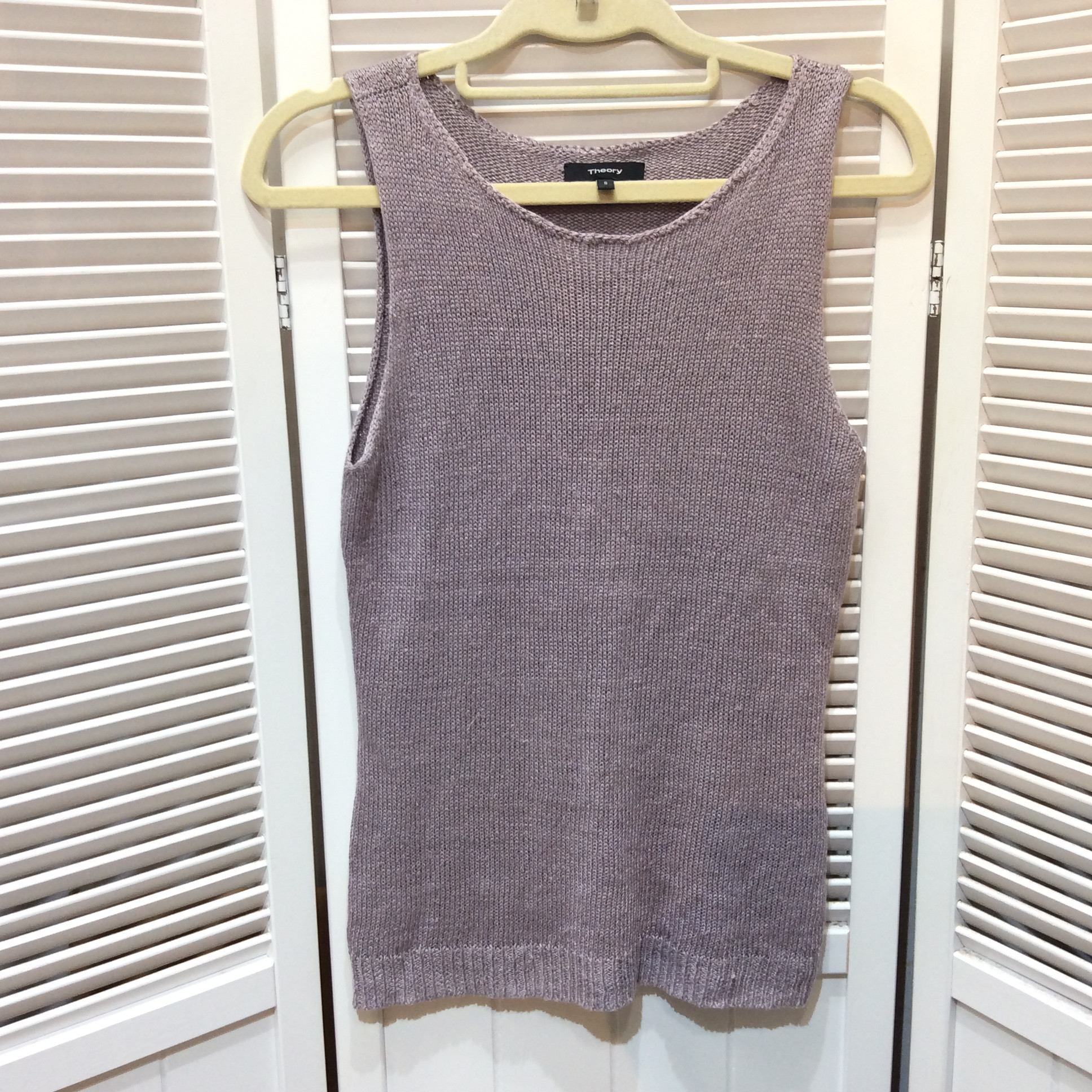 セオリー ニットノースリーブセーター  サイズS  パープル