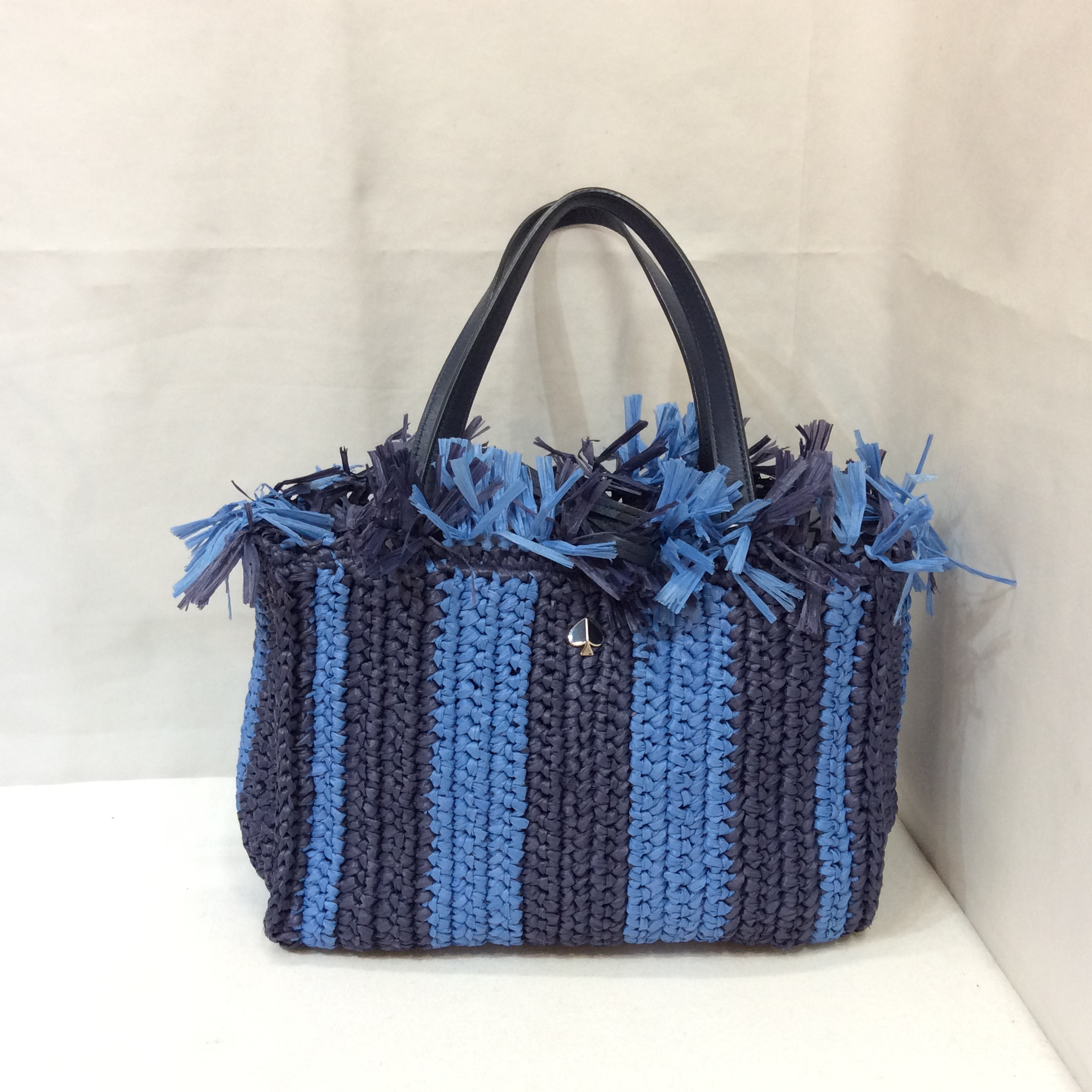 値下げ❗️ケイトスペード   ハンドバッグ  ネイビー／ブルー  美品