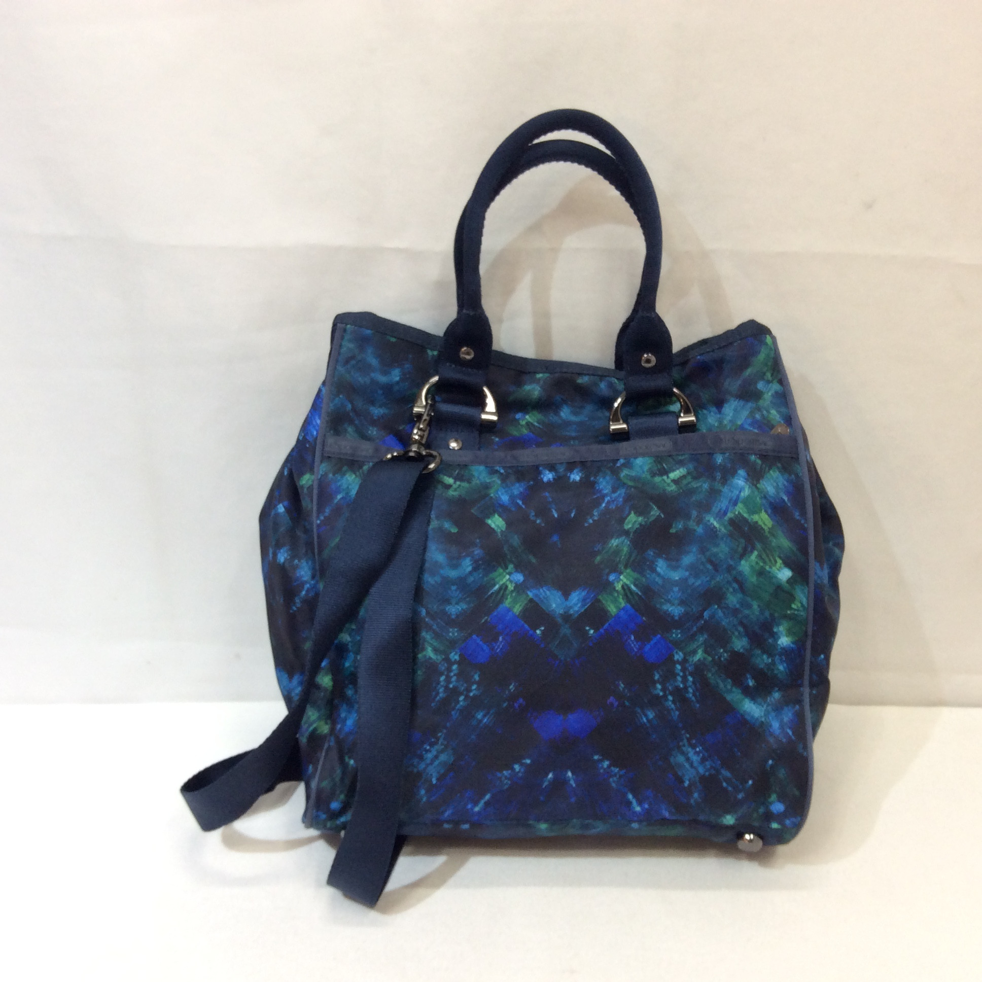 レスポートサック ショルダー付き2WAYバッグ  ブルー柄