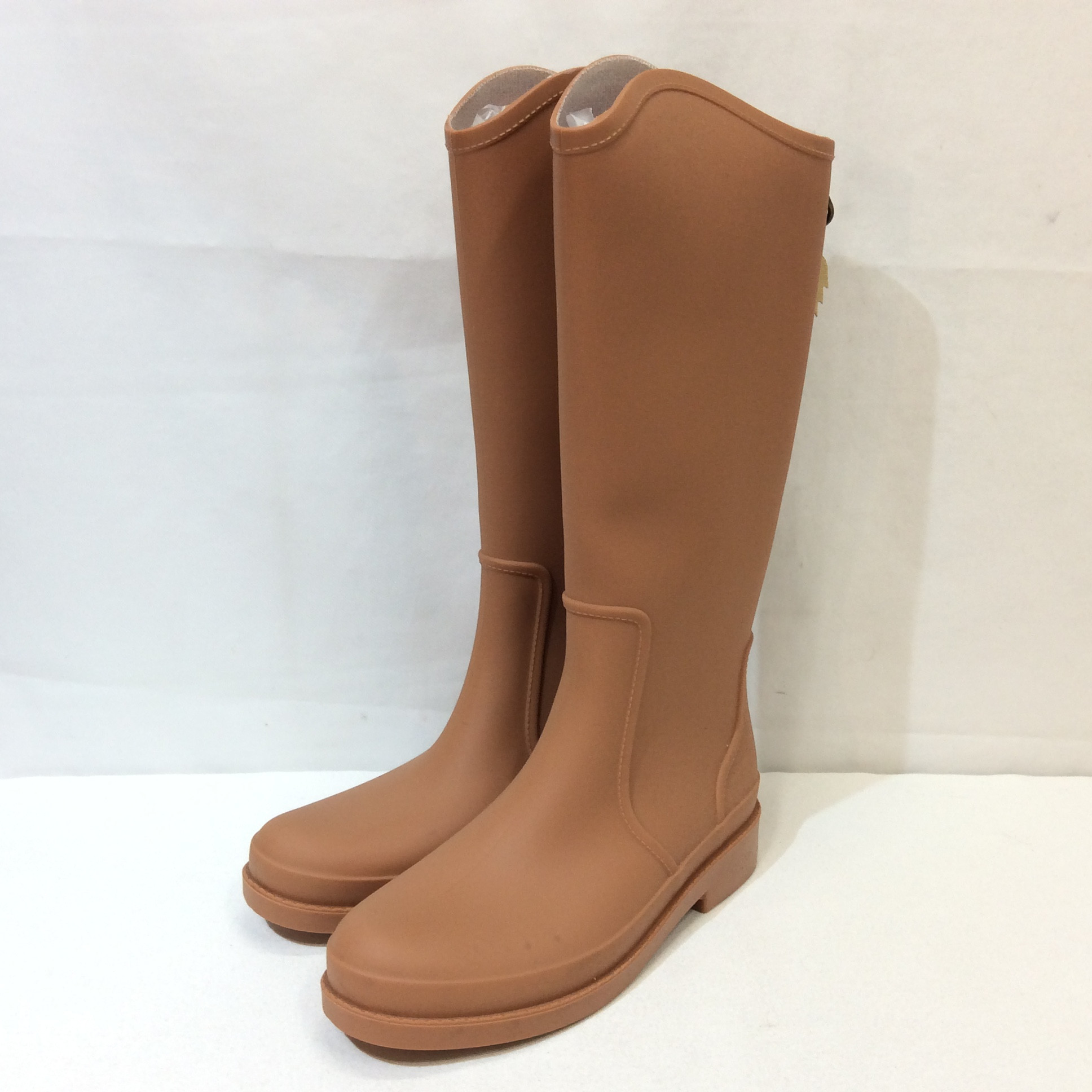 未使用 レイン ロングブーツ  25.0cm ブラウン