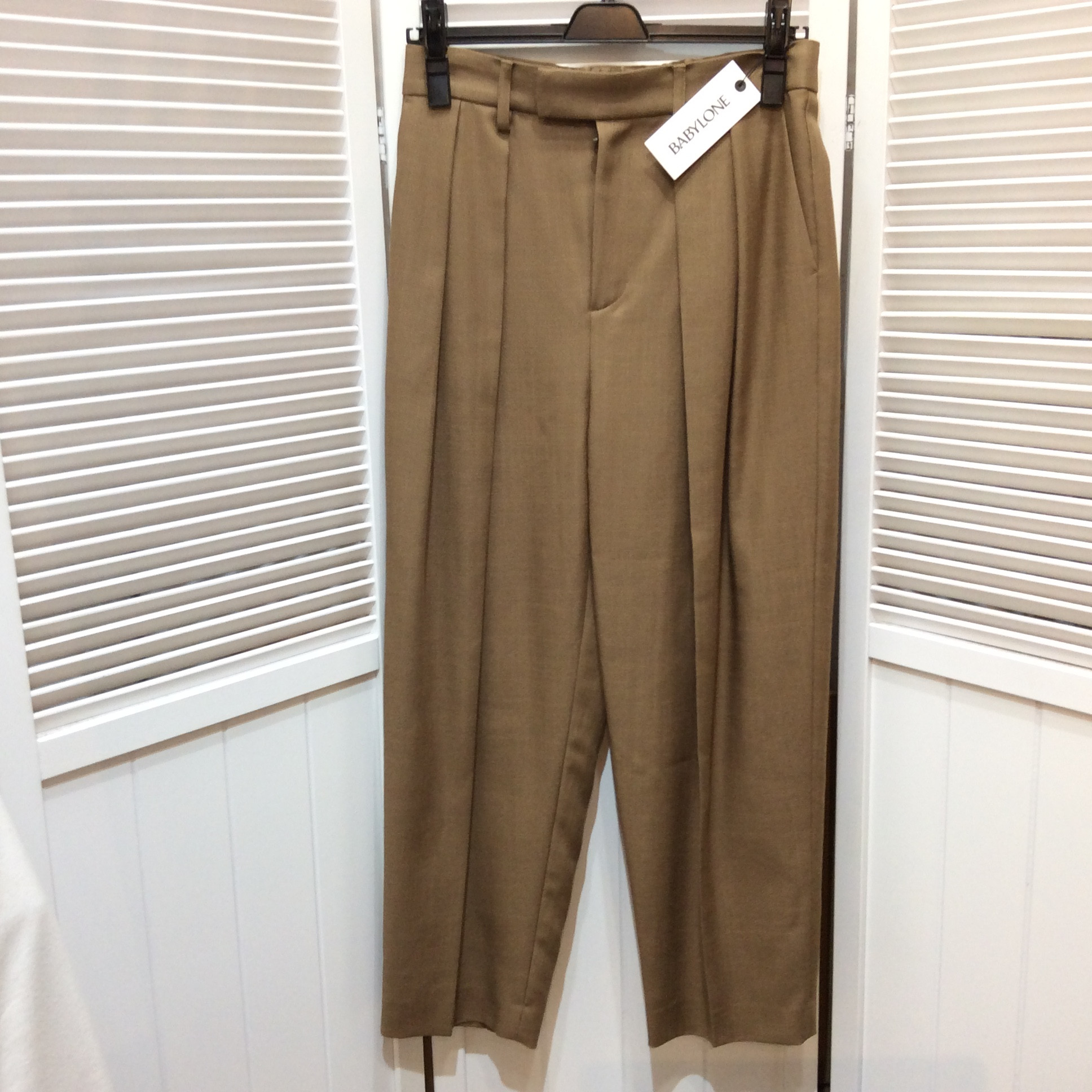 未使用 BABYLONE パンツ  サイズ36(7号) キャメル