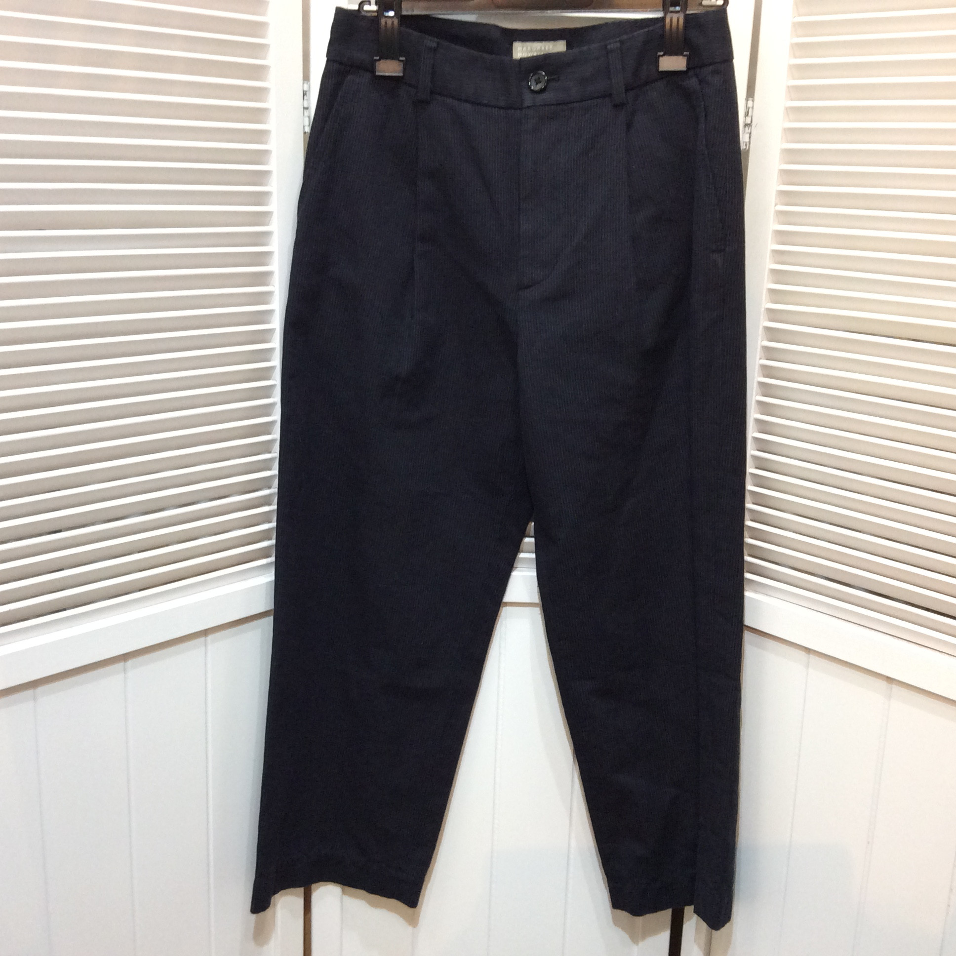 マーガレットハウエル  パンツ  サイズ1  ネイビーストライプ