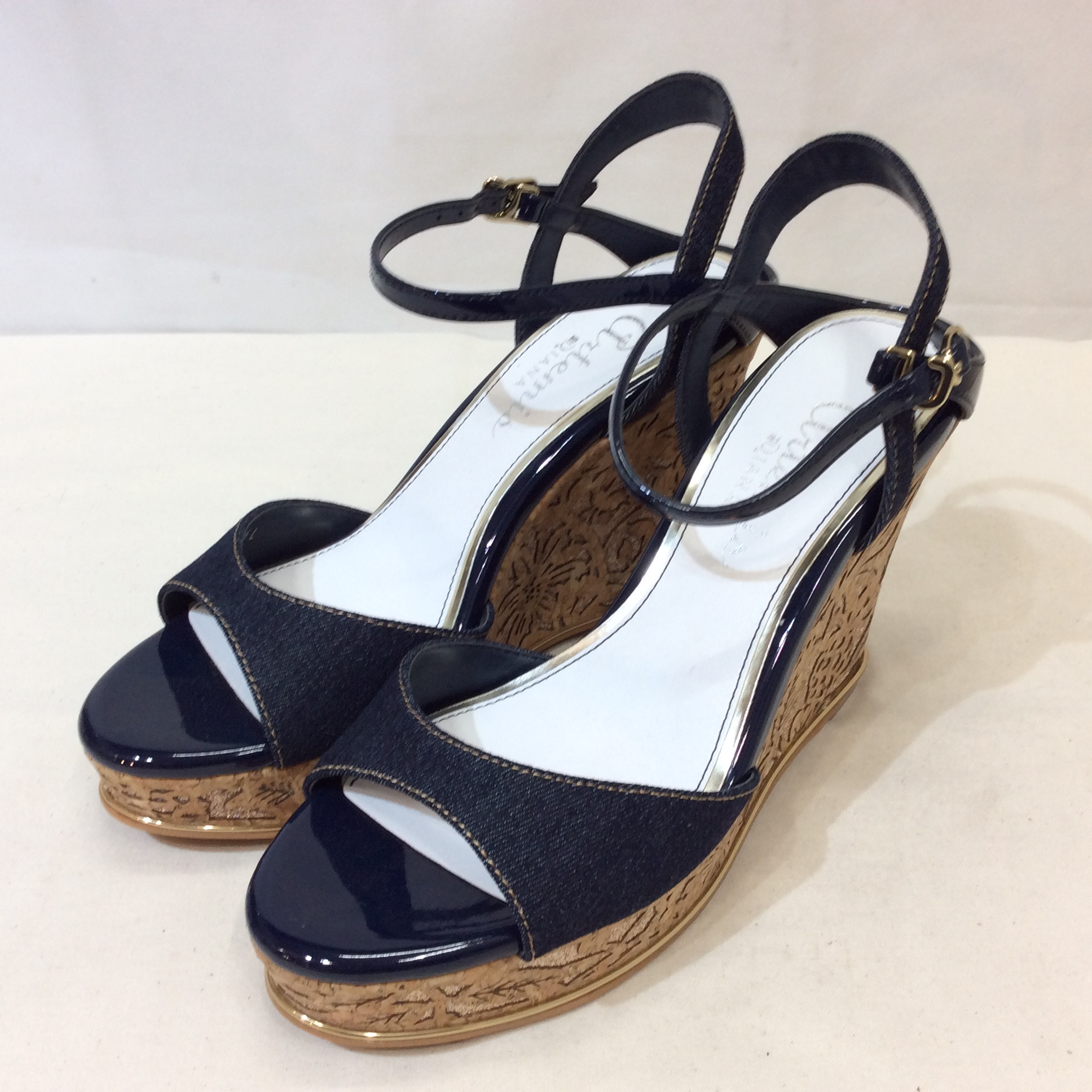 未使用 ダイアナ  ヒールサンダル  Lサイズ  デニム