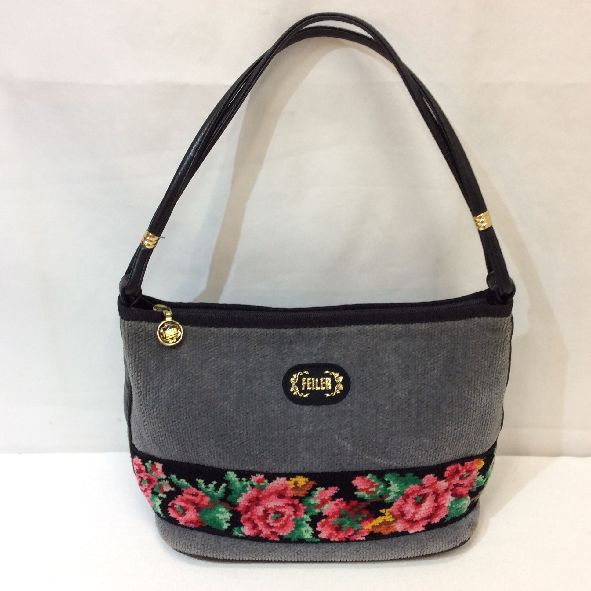 FEILER フェイラー パイルバッグ グレー