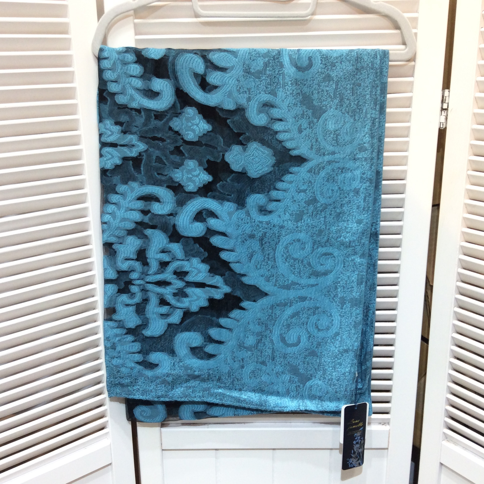 未使用☆ストール ブルー柄