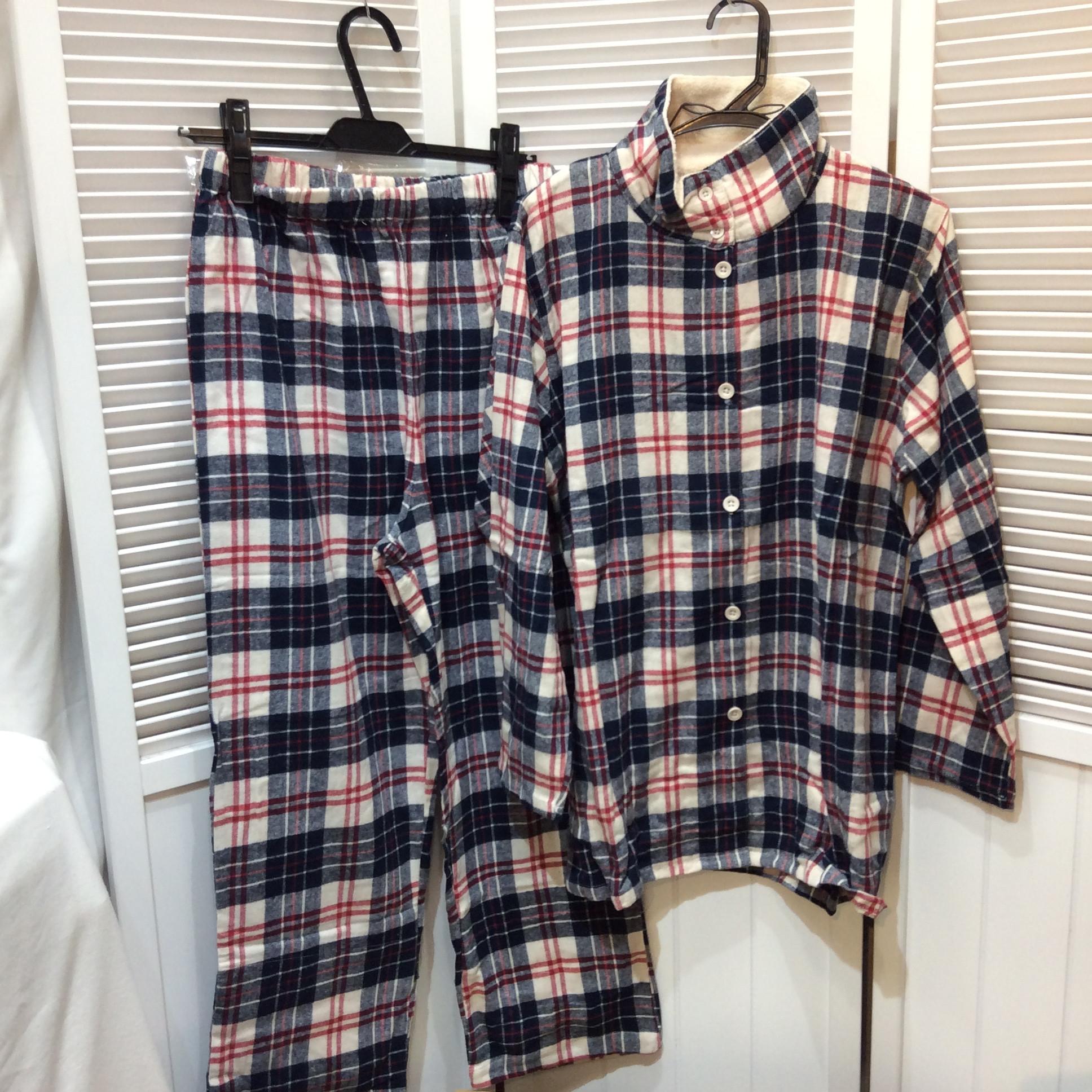 未使用 パジャマ  LLサイズ  チェック柄