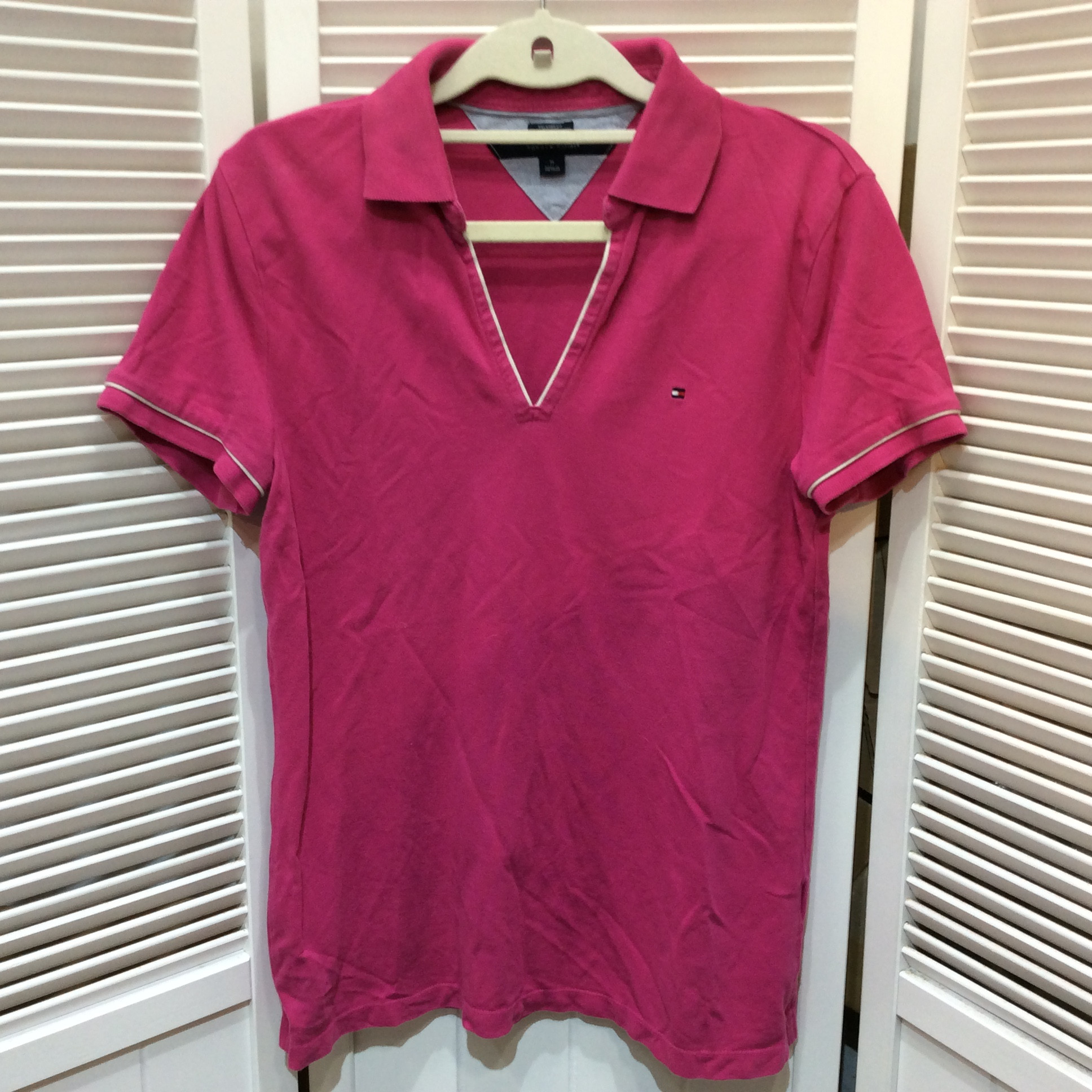 トミーヒルフィガー ポロシャツ M パープル系