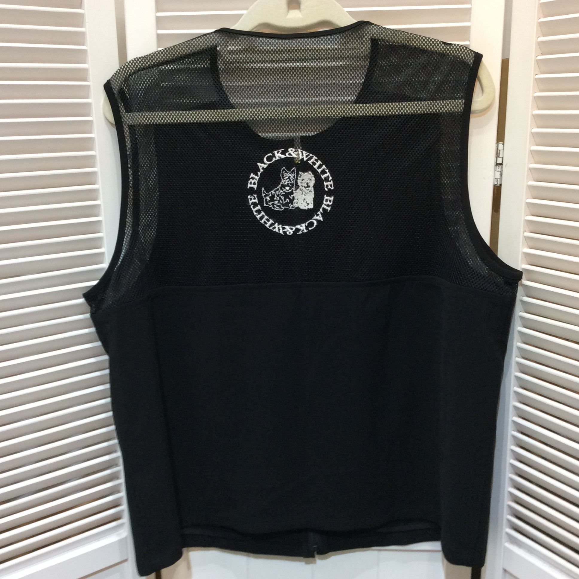 BLACK&WHITE ブラックアンドホワイト ベスト L ブラック