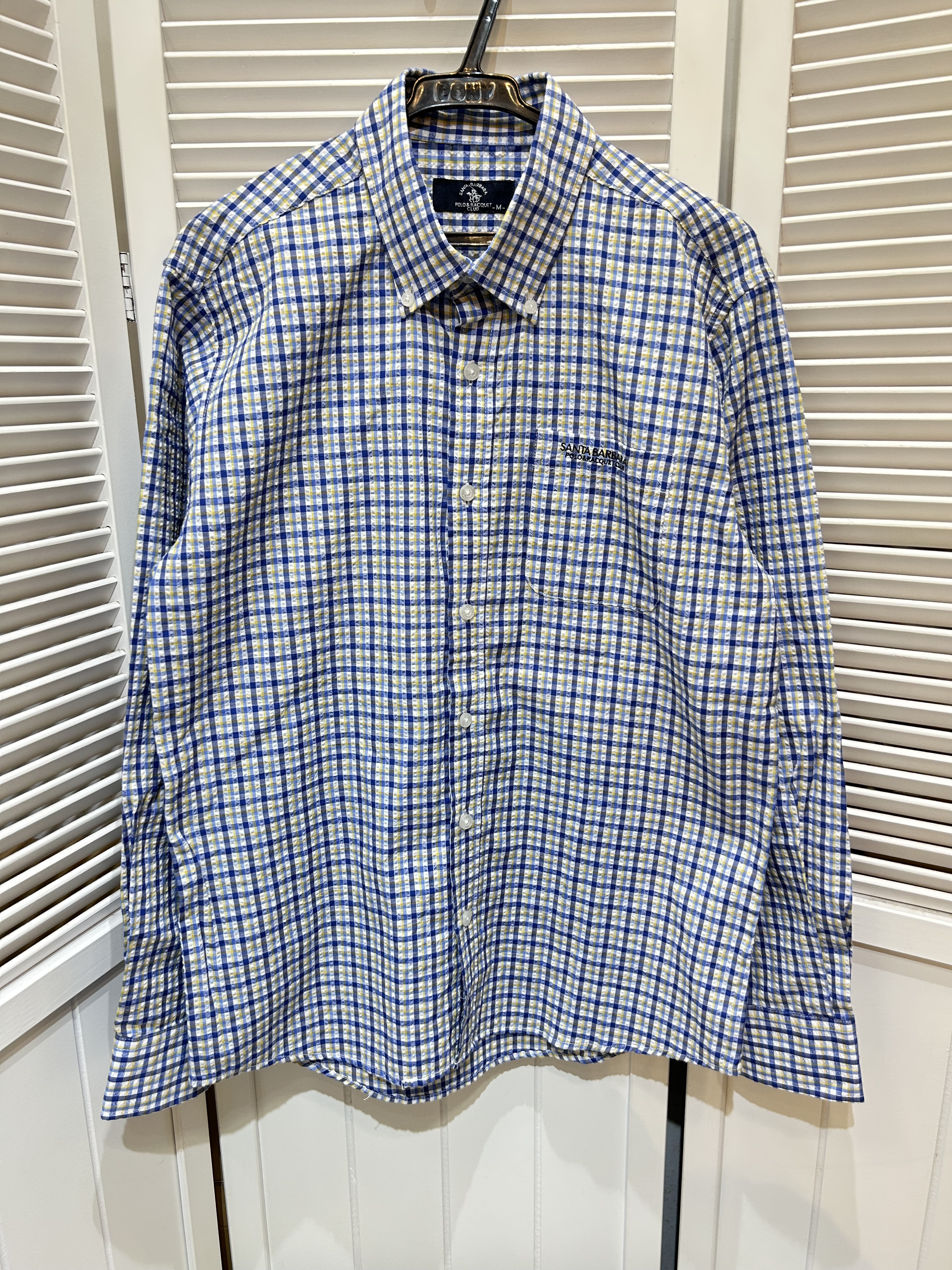 未使用☆サンタバーバラ 長袖シャツ メンズ M チェック柄