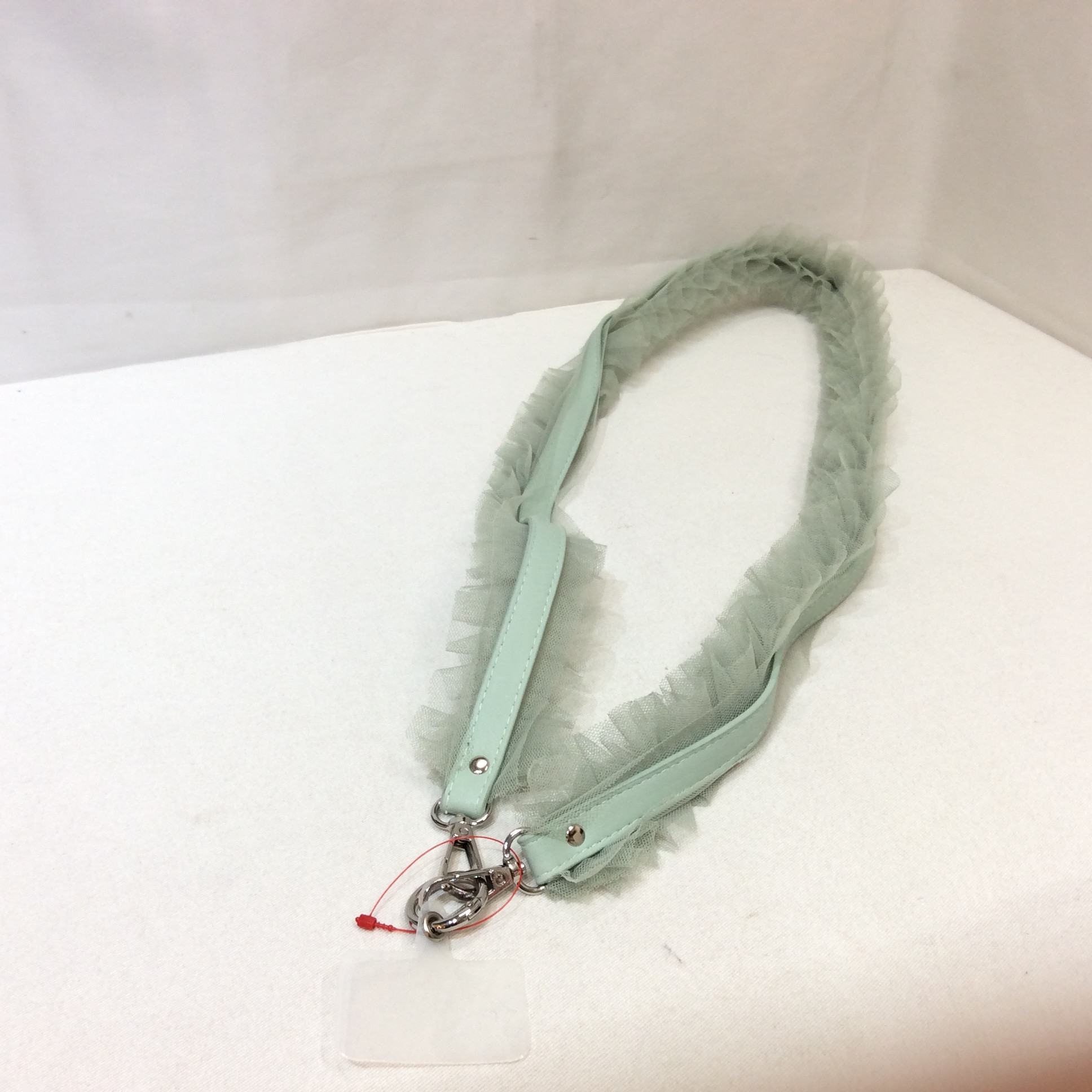 未使用 チュールストラップ  グリーン