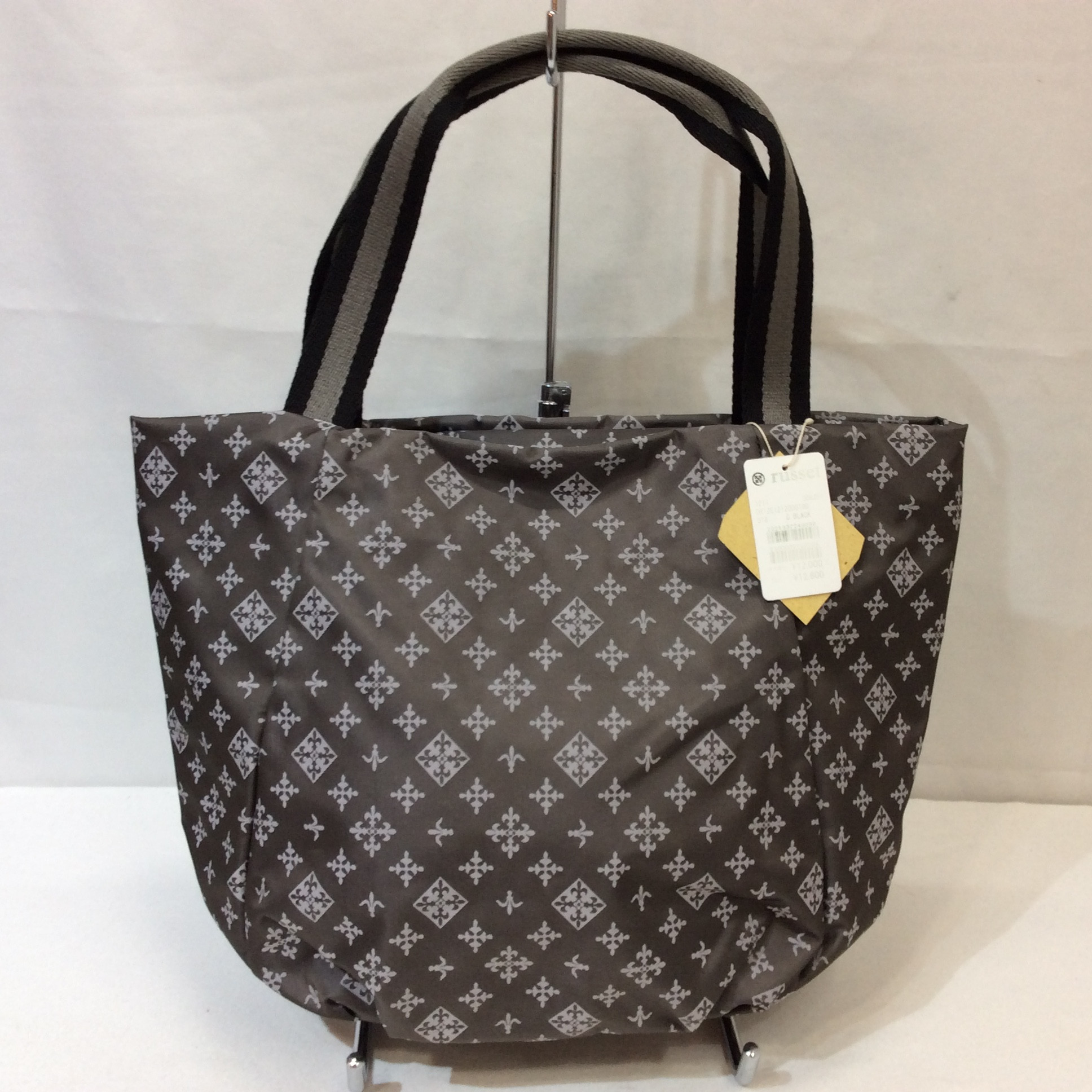 未使用☆Daily russet デイリーラシット トートバッグ ブラック×グレー系