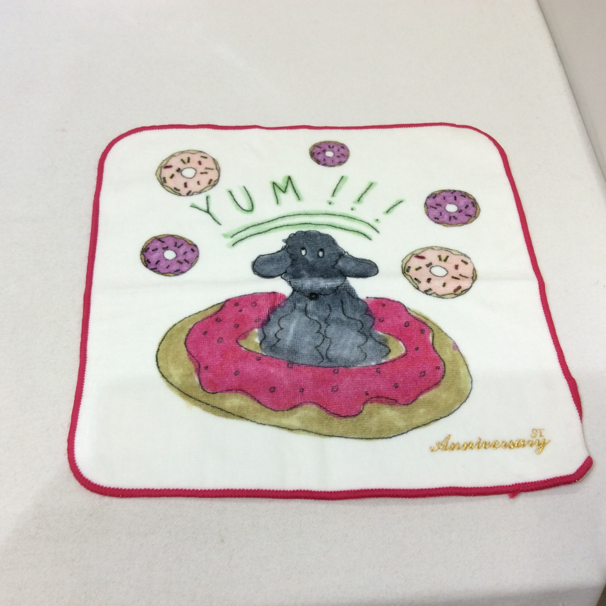 新品 タオルハンカチ  プードル