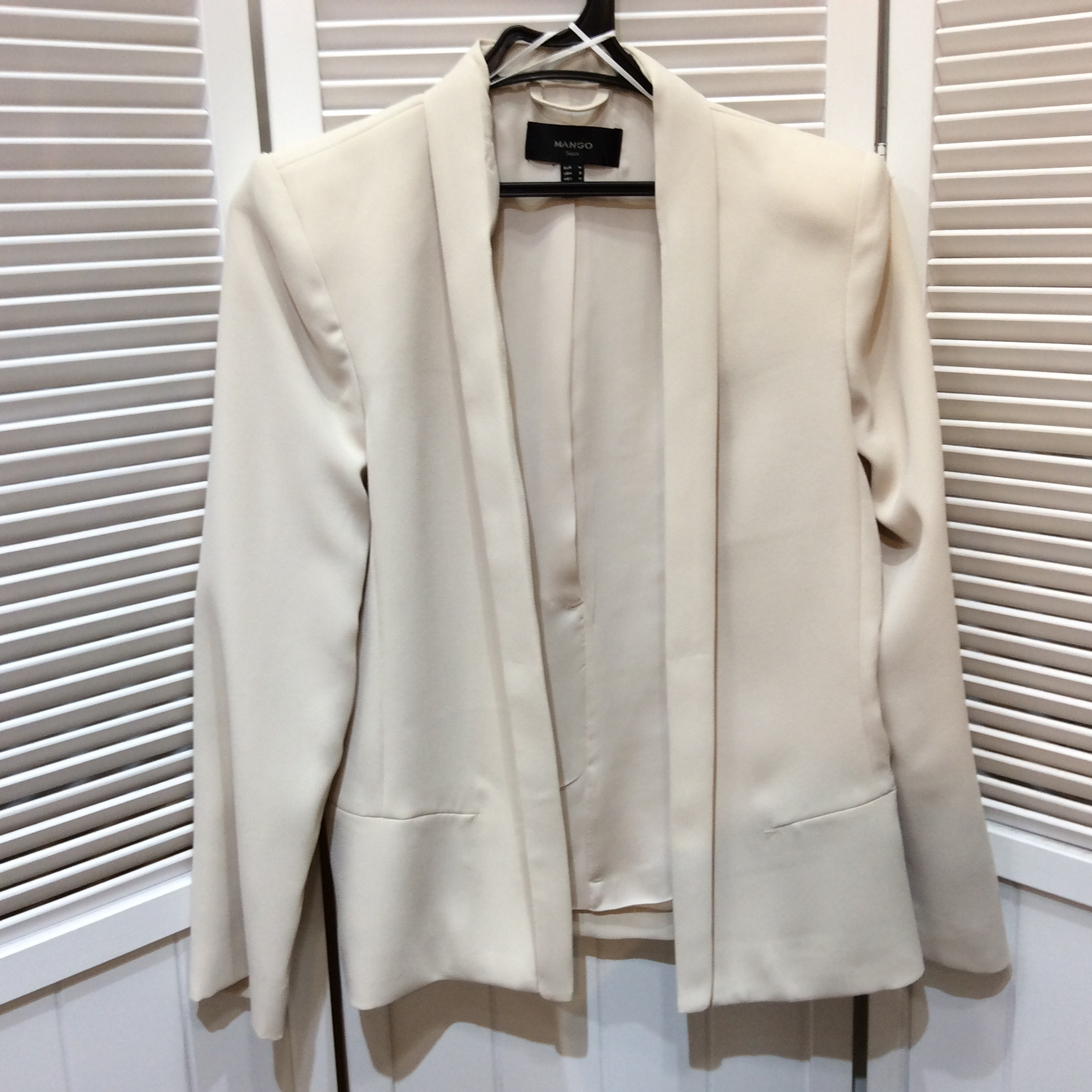 未使用 MANGO ジャケット M アイボリー