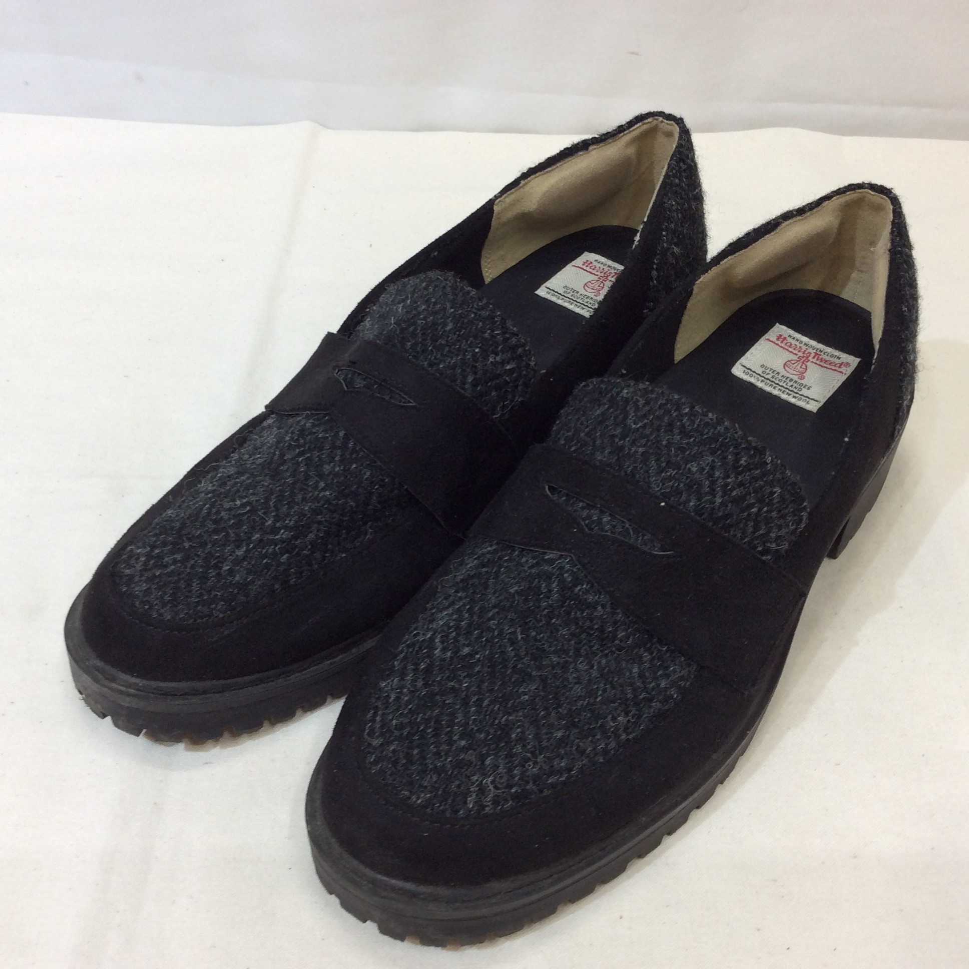 ハリスツイード シューズ L グレーツイード