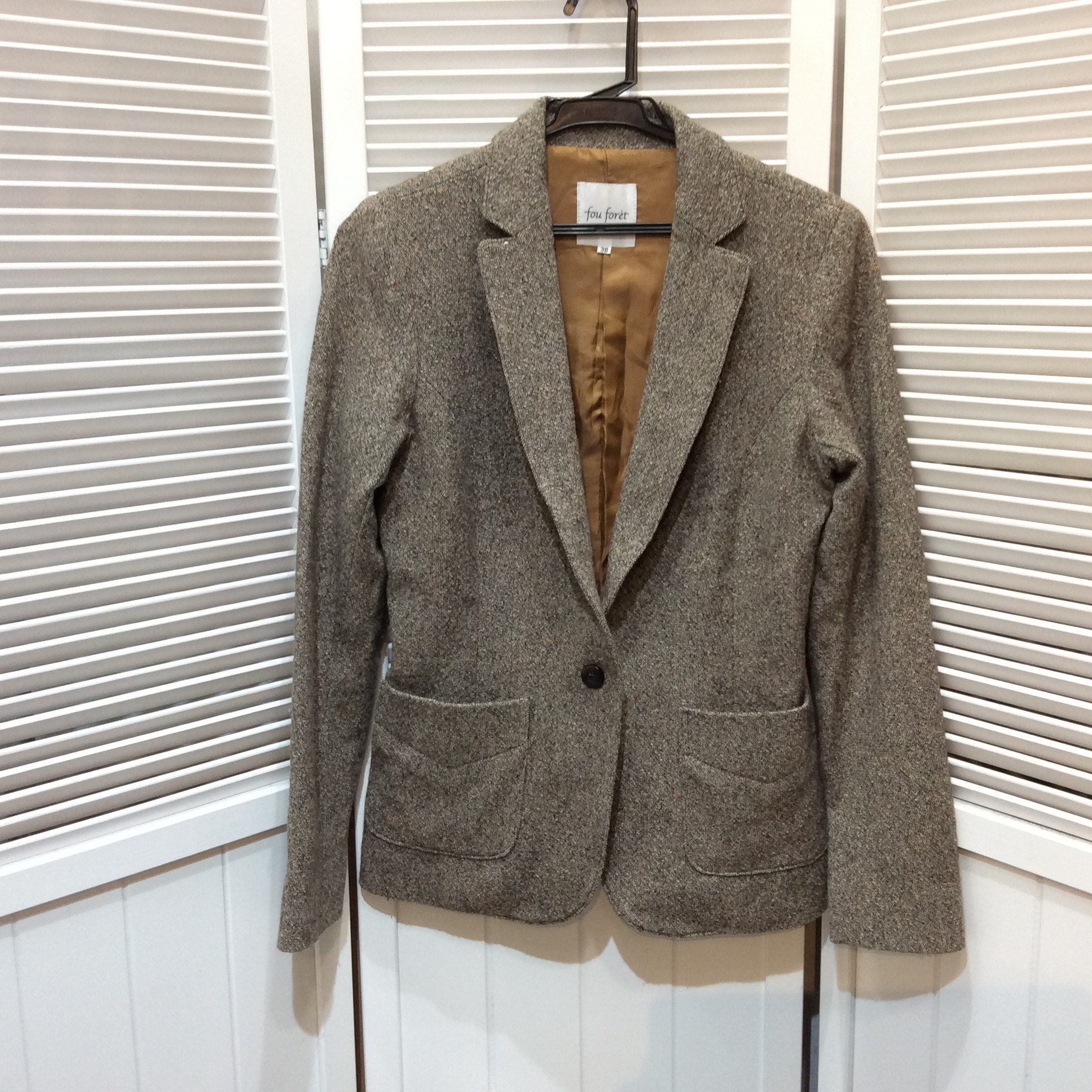 ウールジャケット サイズ38  ブラウン系