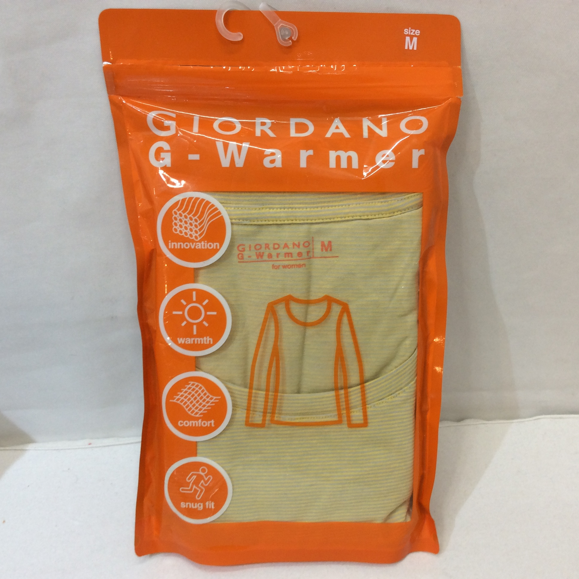 未使用☆GIORDANO G-Warmer レディース 長袖ウォームシャツ M 