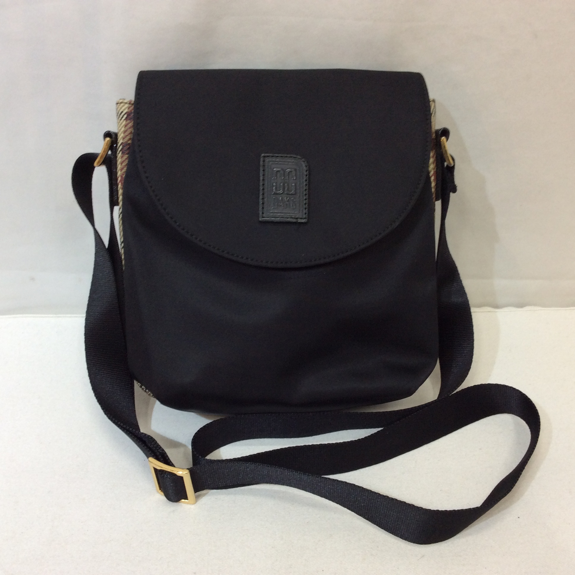 DAKS ダックス ナイロンショルダーバッグ ブラック