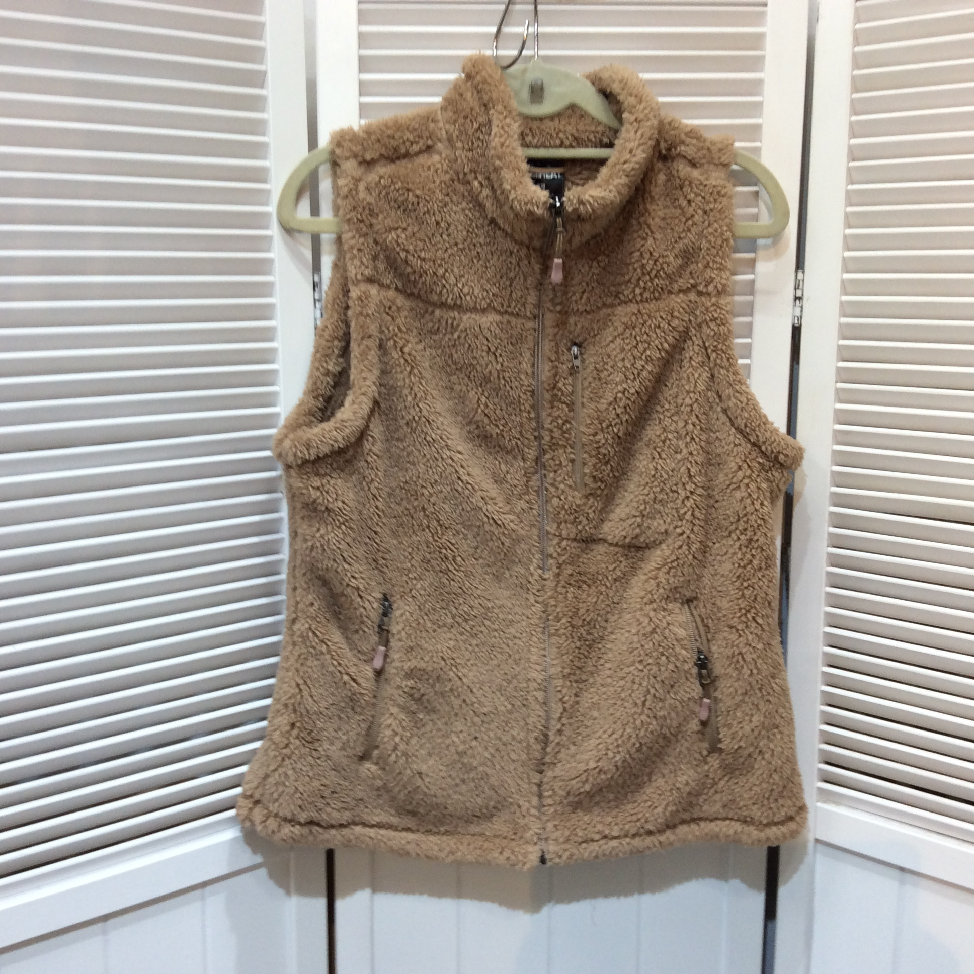 未使用 コストコ  フリースベスト  レディース Lサイズ  ベージュ