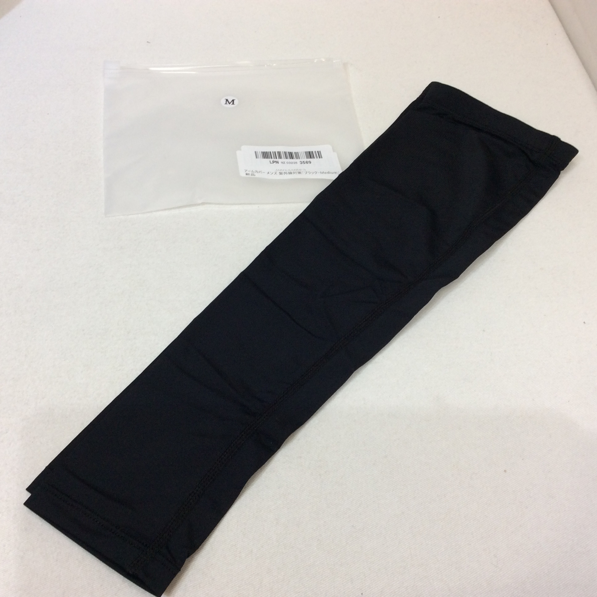 新品☆メンズ アームカバー 紫外線対策 M ブラック