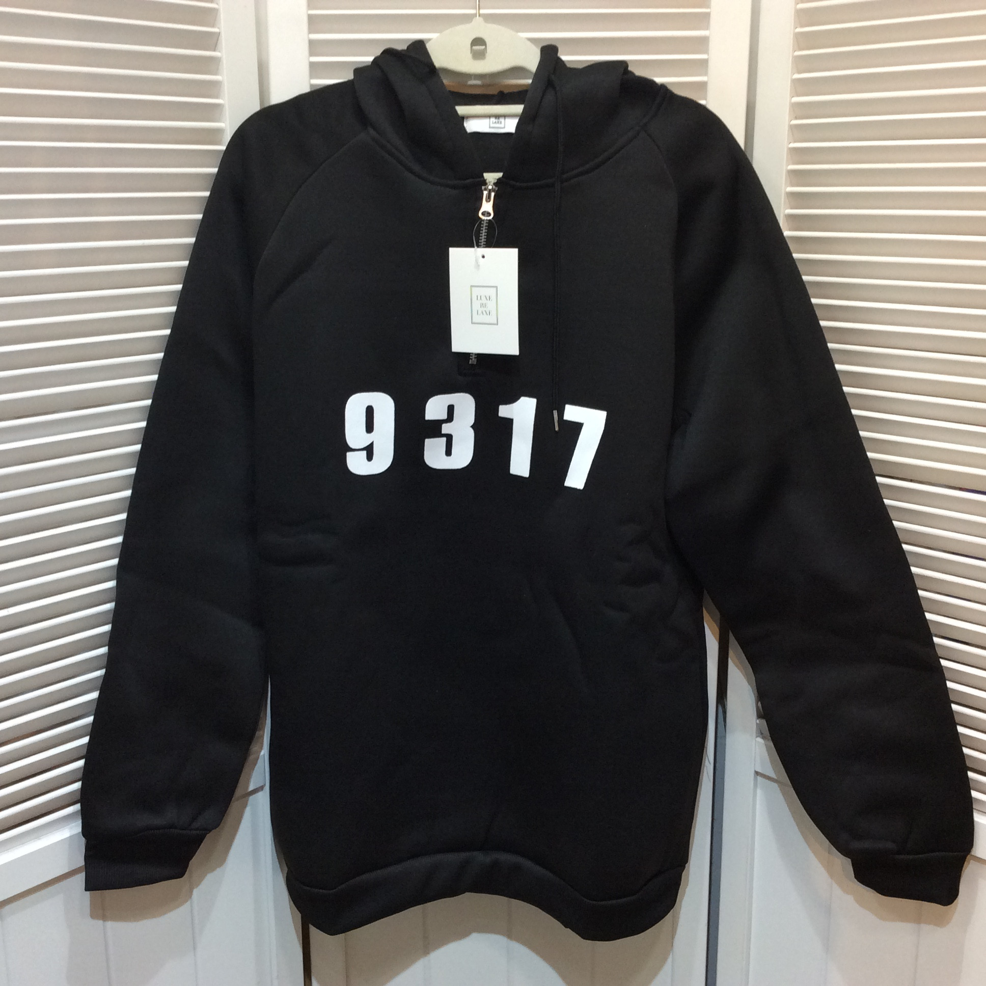 新品☆LUXE RE LAXE レディース 裏起毛パーカー 2XL ブラック